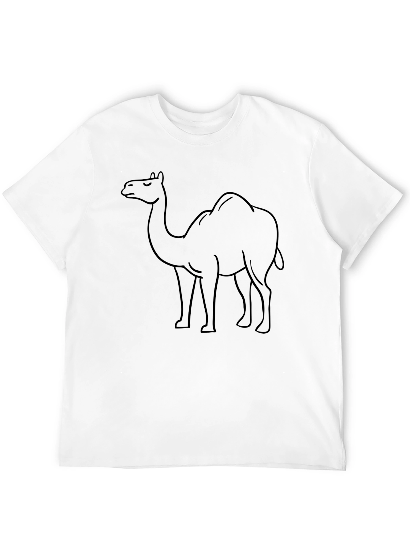 Camel Outline Graphic Tee - Unisex Black T-Shirt