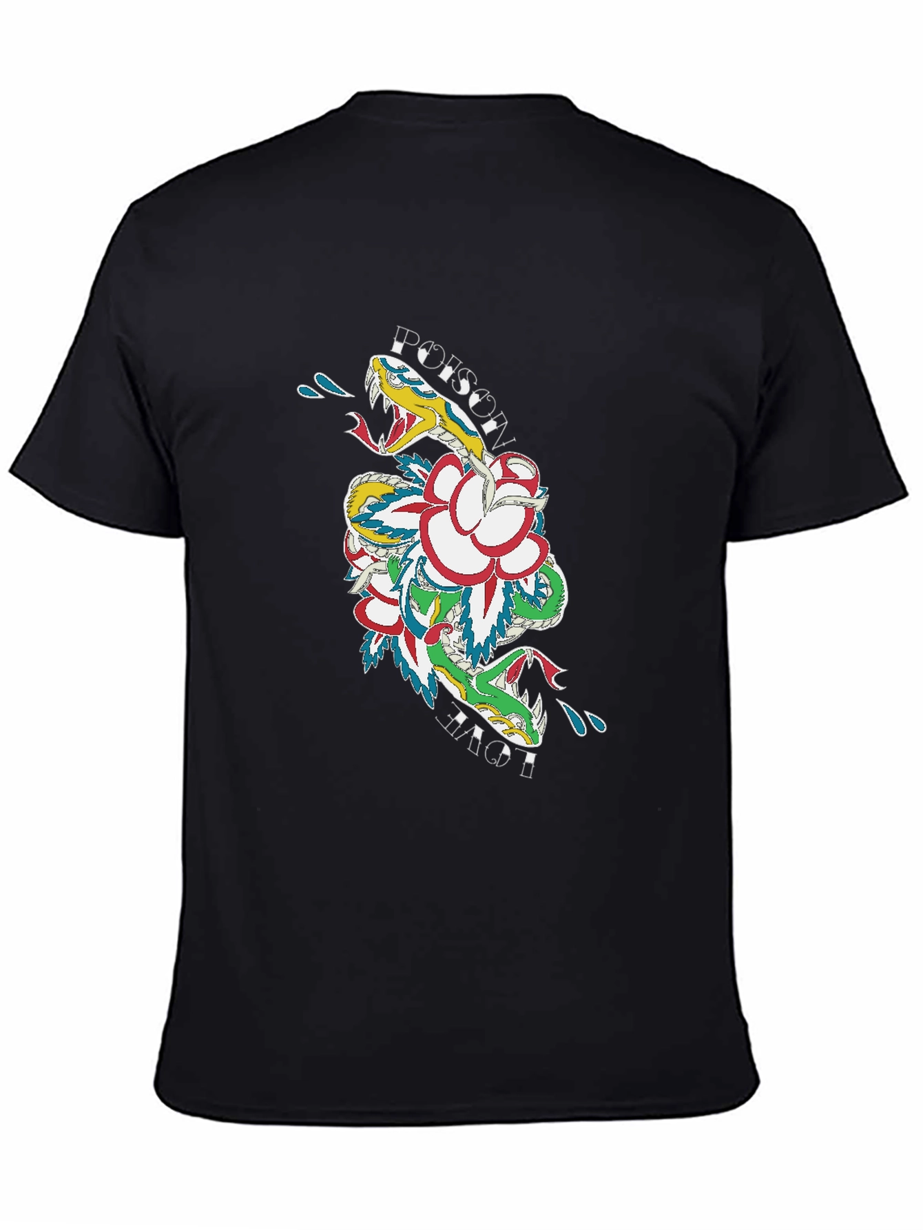 Poison Love Snake Graphic T-Shirt - Edgy Streetwear