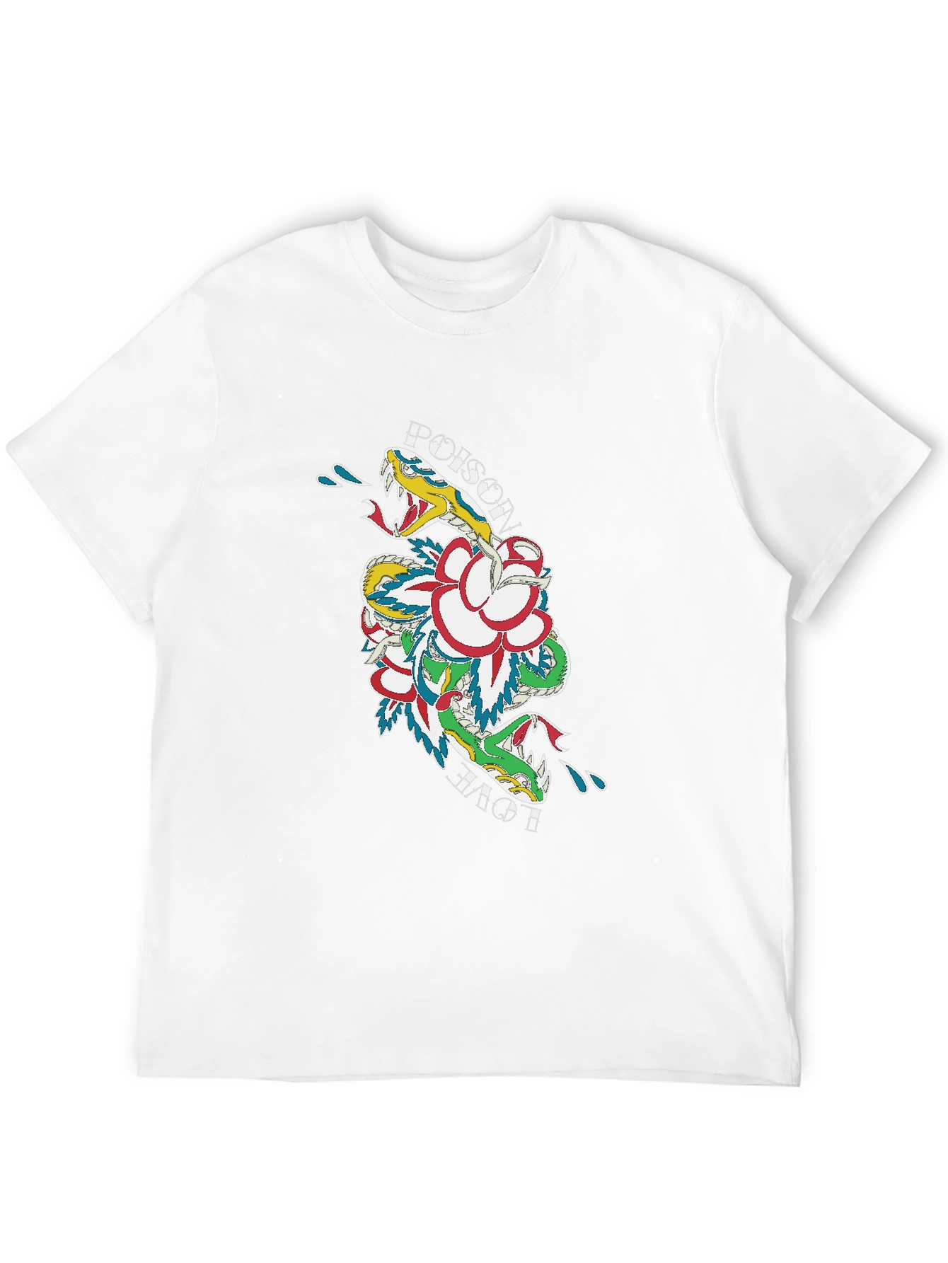 Poison Love Snake Graphic T-Shirt - Edgy Streetwear