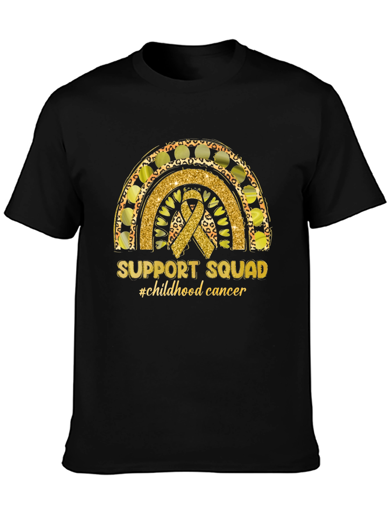 Support Squad Childhood Cancer Awareness T-Shirt