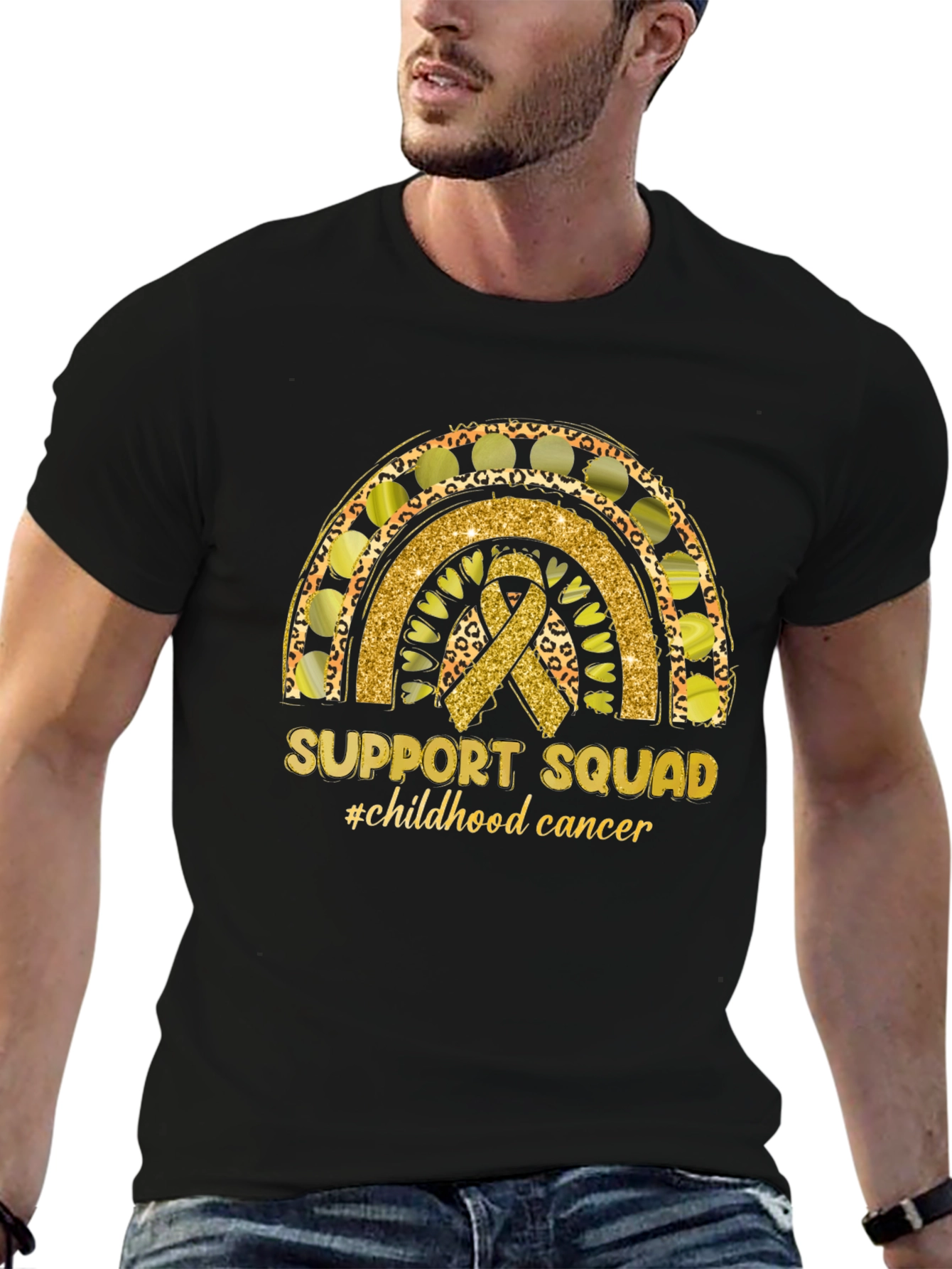 Support Squad Childhood Cancer Awareness T-Shirt