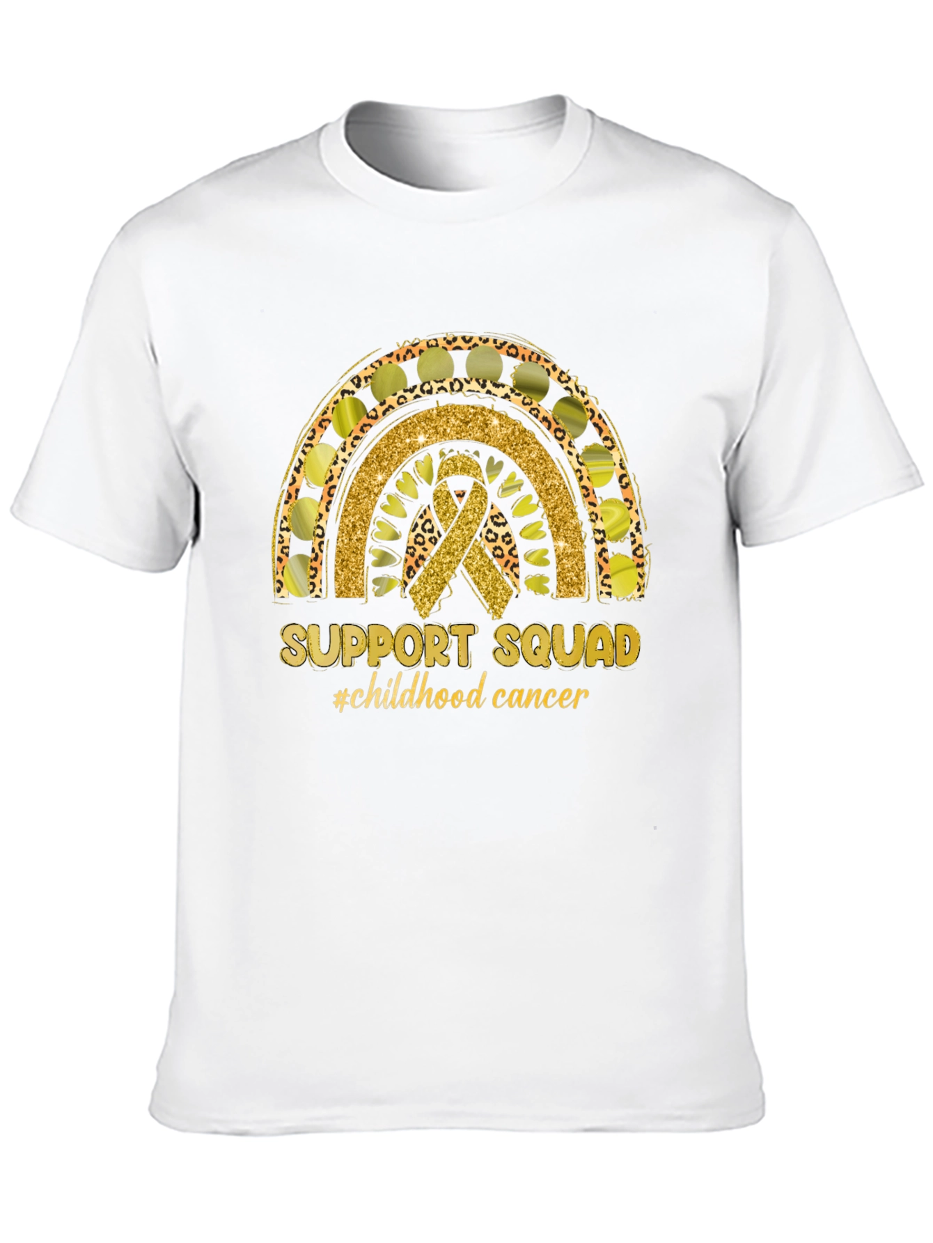 Support Squad Childhood Cancer Awareness T-Shirt