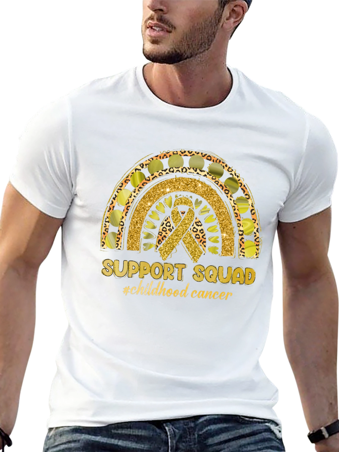 Support Squad Childhood Cancer Awareness T-Shirt