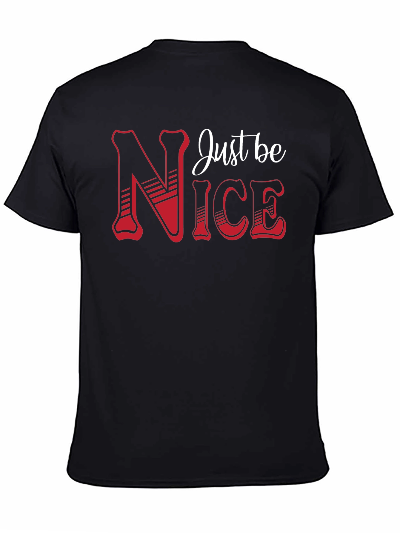 Just Be Nice Graphic T-Shirt - Black
