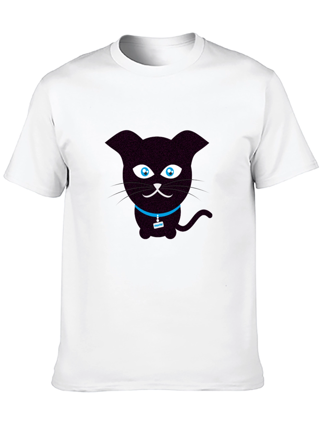 Cute Cartoon Black Cat T-Shirt