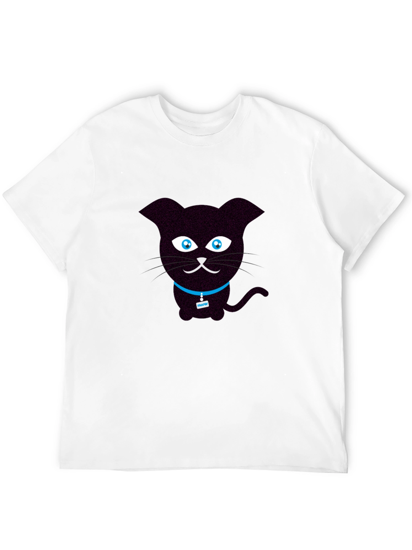 Cute Cartoon Black Cat T-Shirt