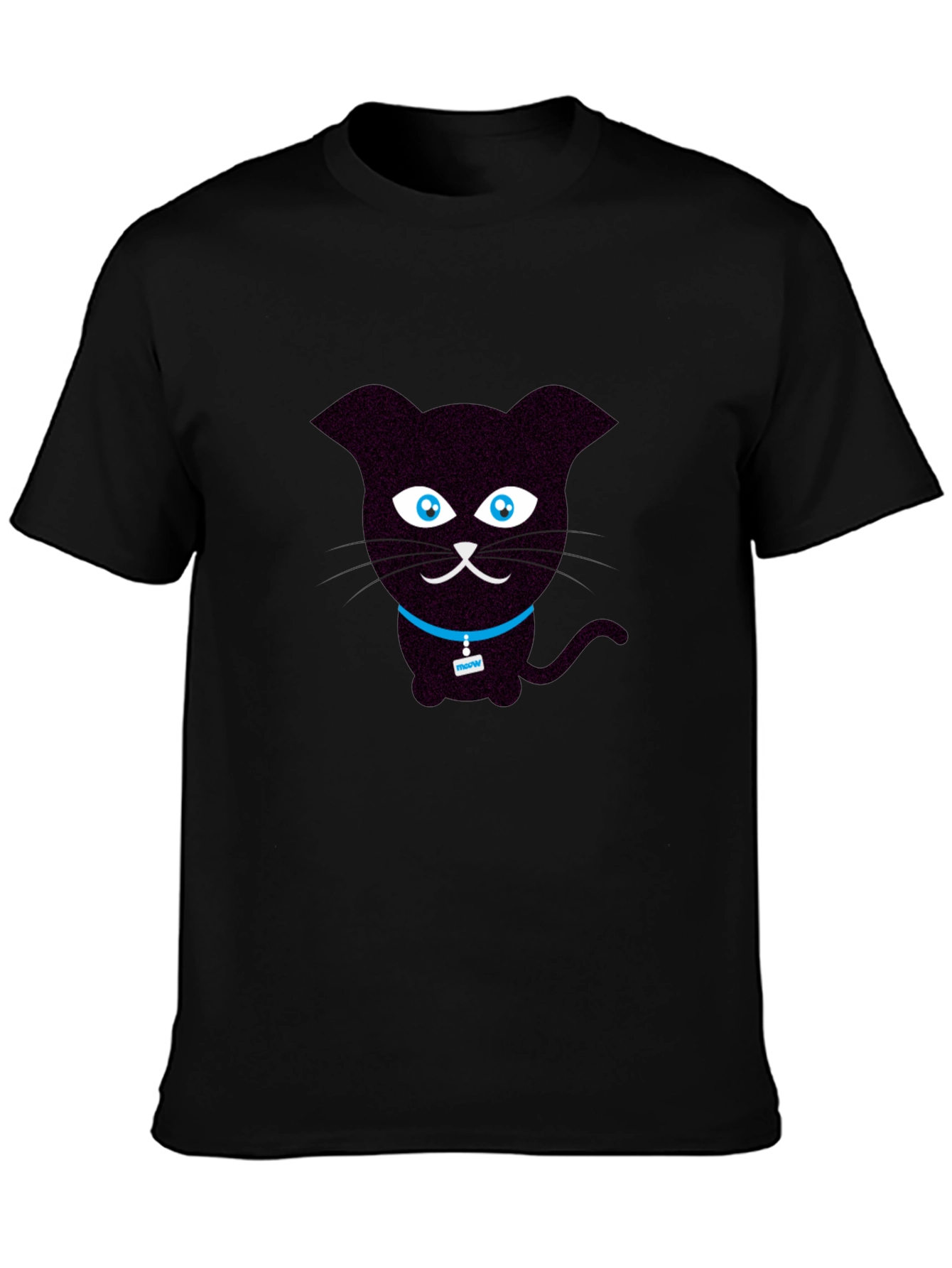 Cute Cartoon Black Cat T-Shirt