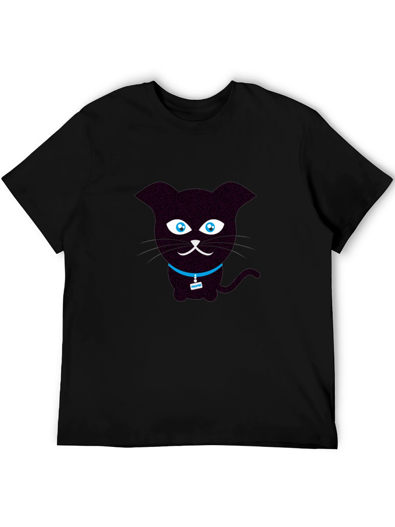 Cute Cartoon Black Cat T-Shirt