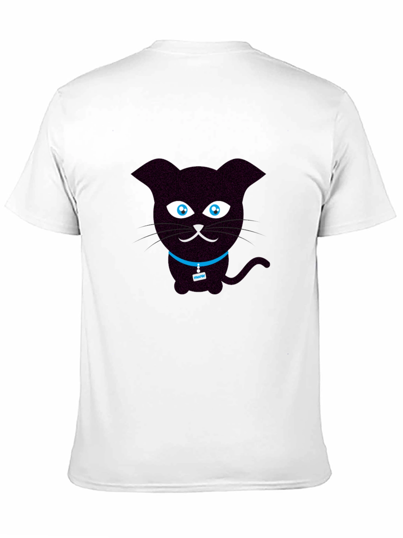 Cute Cartoon Black Cat T-Shirt