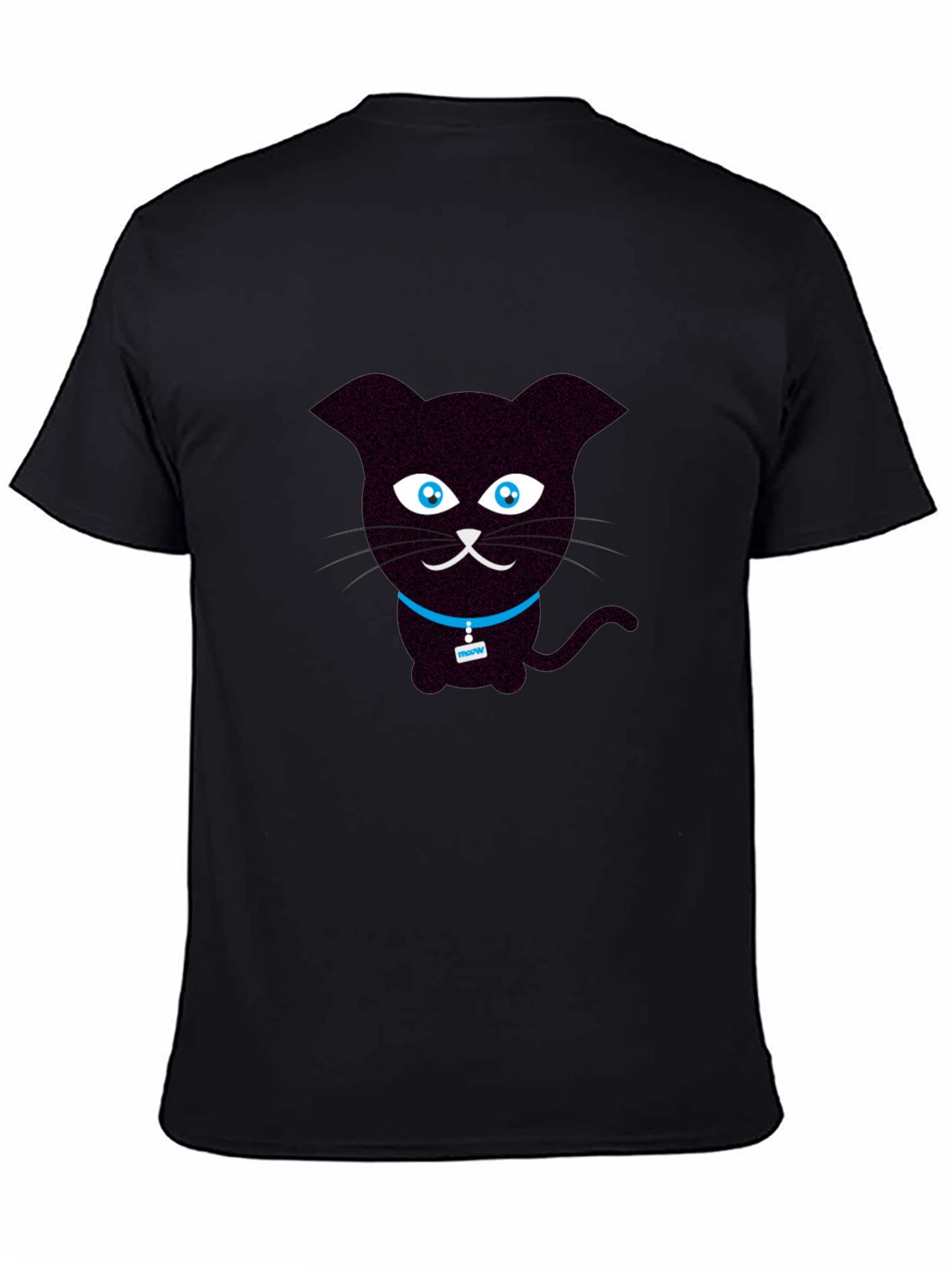 Cute Cartoon Black Cat T-Shirt
