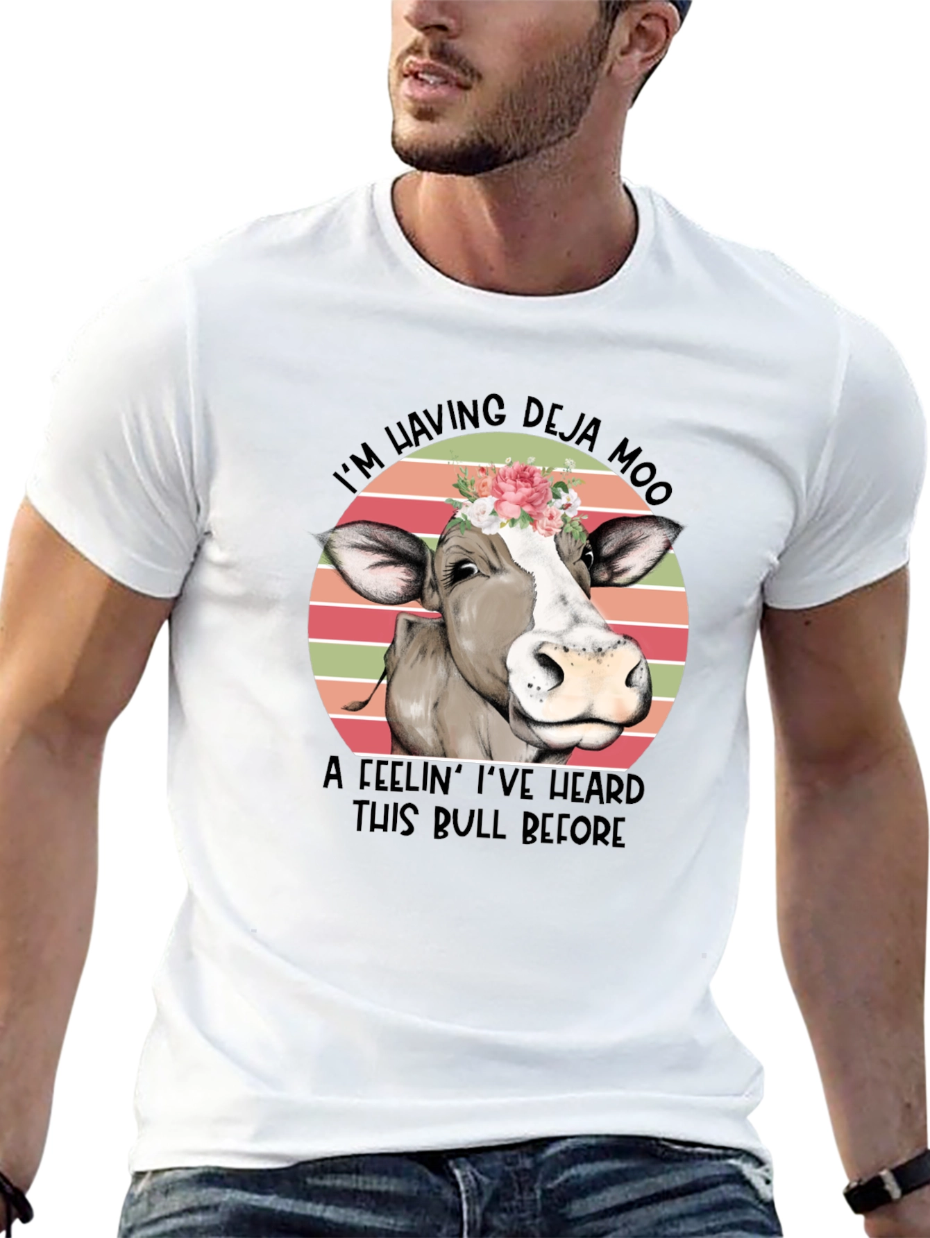 Deja Moo Cow Graphic Tee