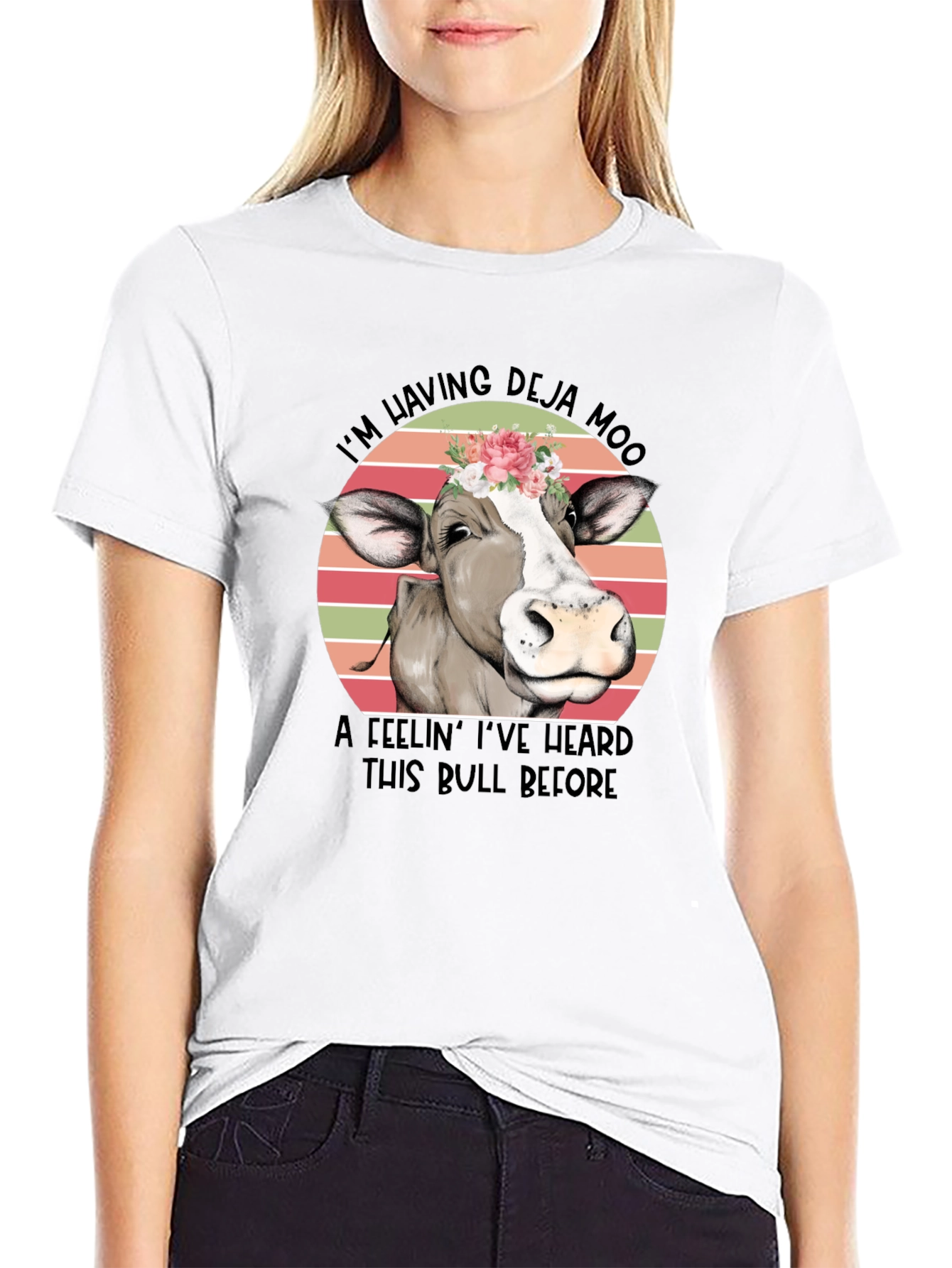 Deja Moo Cow Graphic Tee