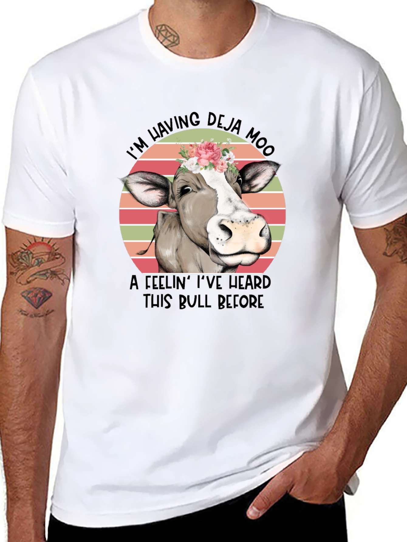 Deja Moo Cow Graphic Tee