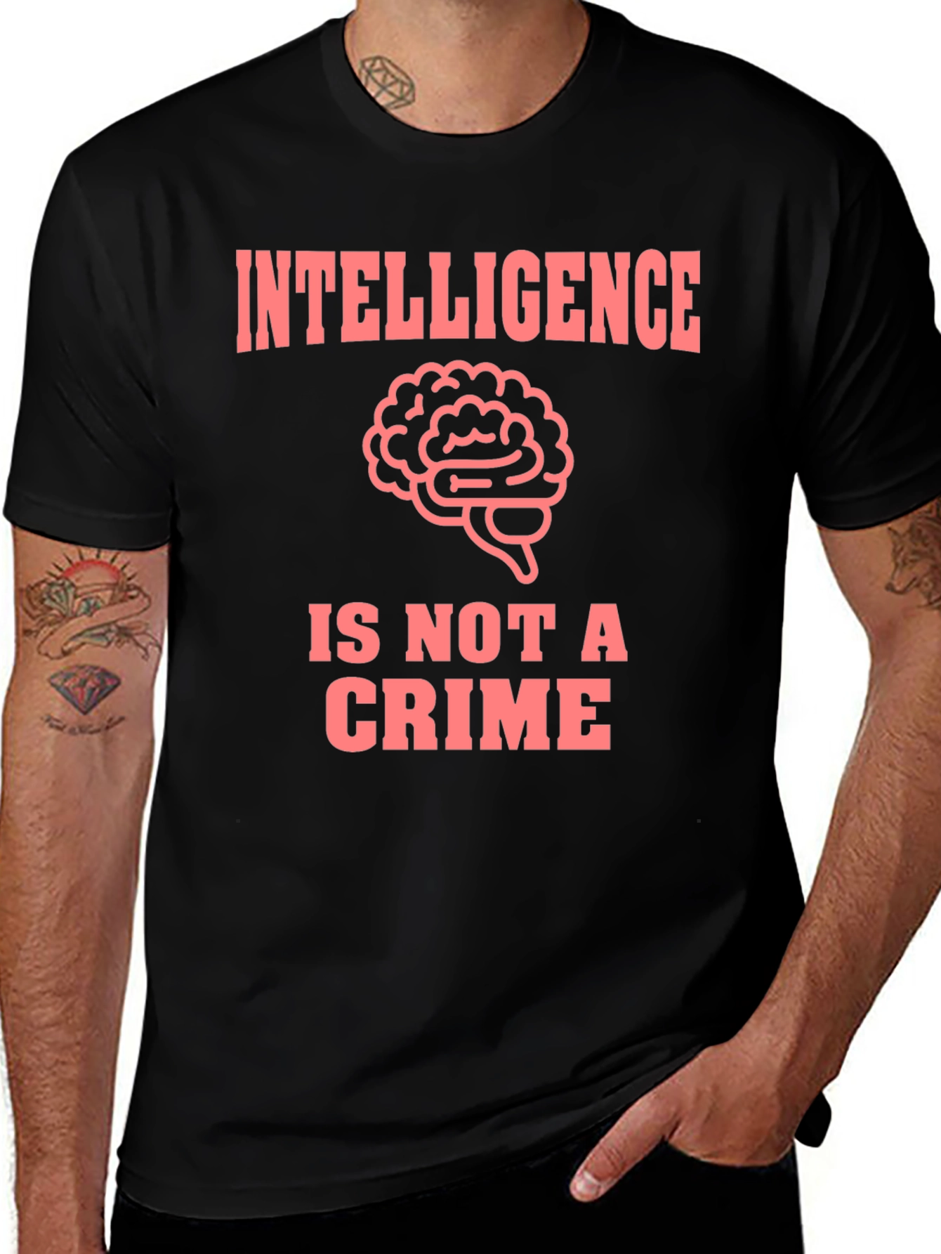 Intelligence Is Not A Crime Graphic Tee