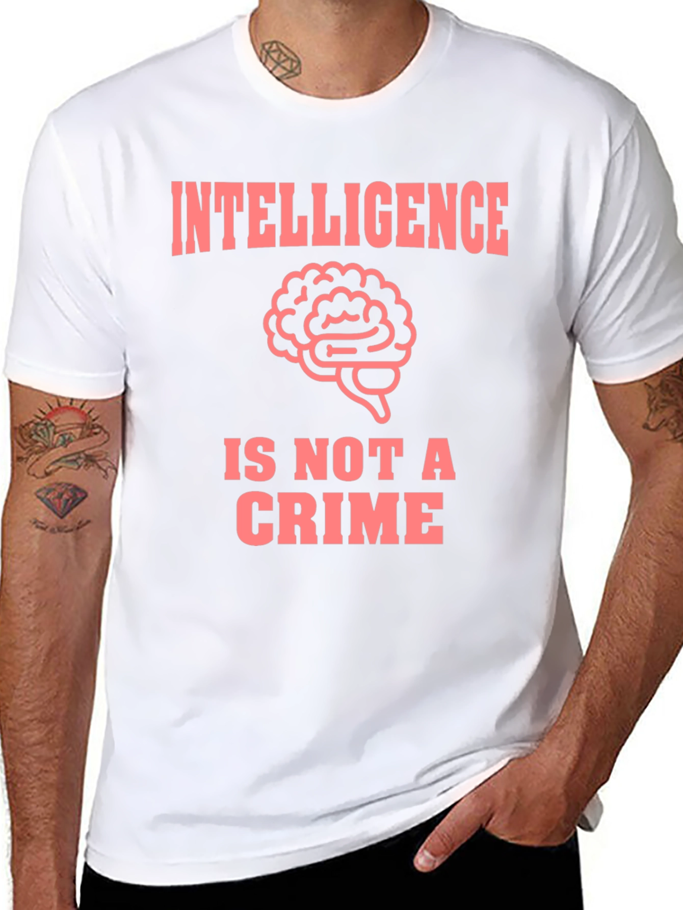 Intelligence Is Not A Crime Graphic Tee