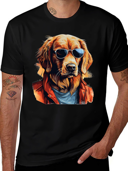 Cool Dog Graphic Tee - Stylish Canine Design