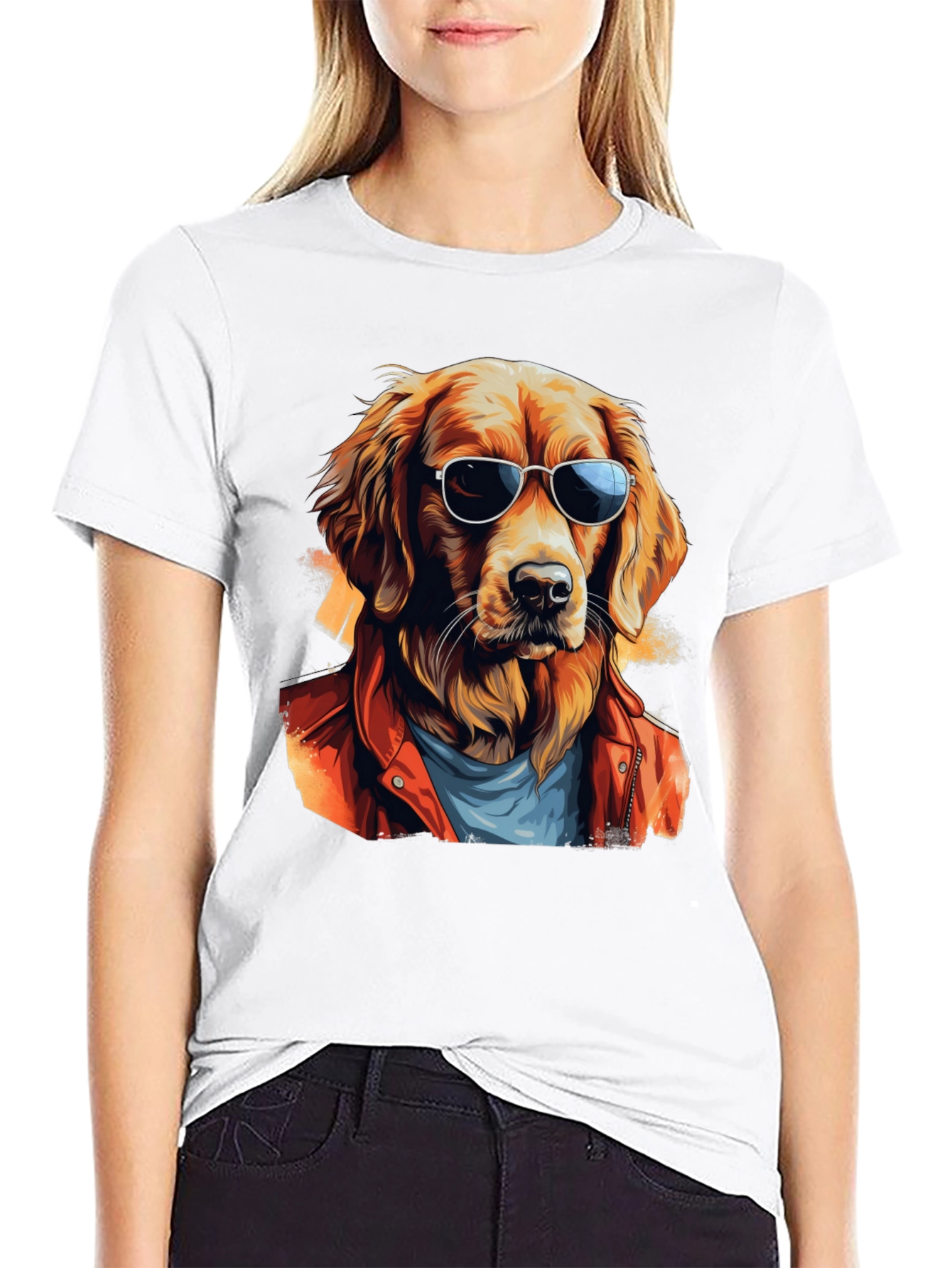Cool Dog Graphic Tee - Stylish Canine Design