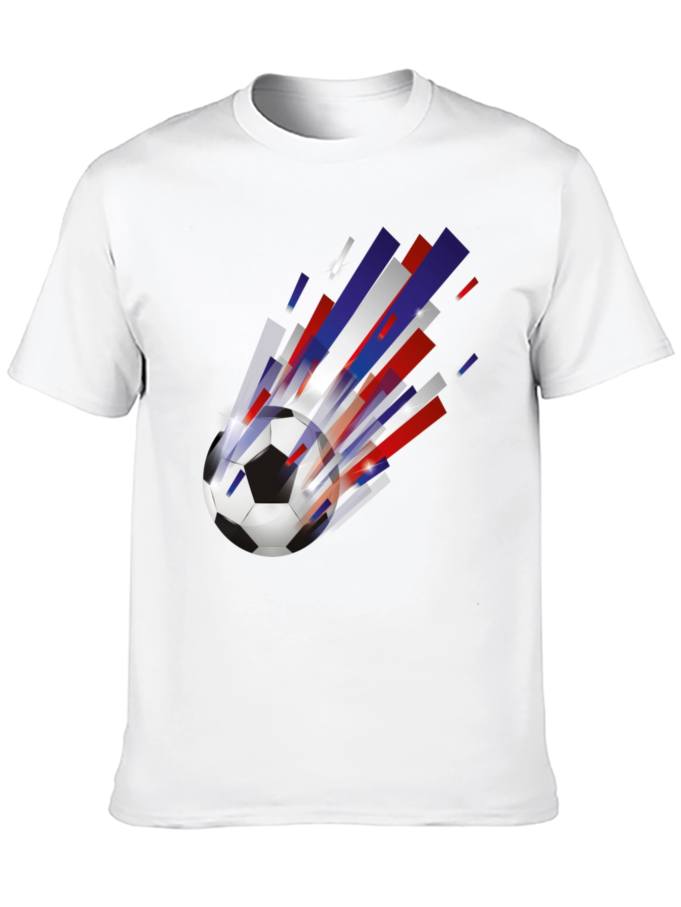Mens Black Soccer Ball Graphic Tee