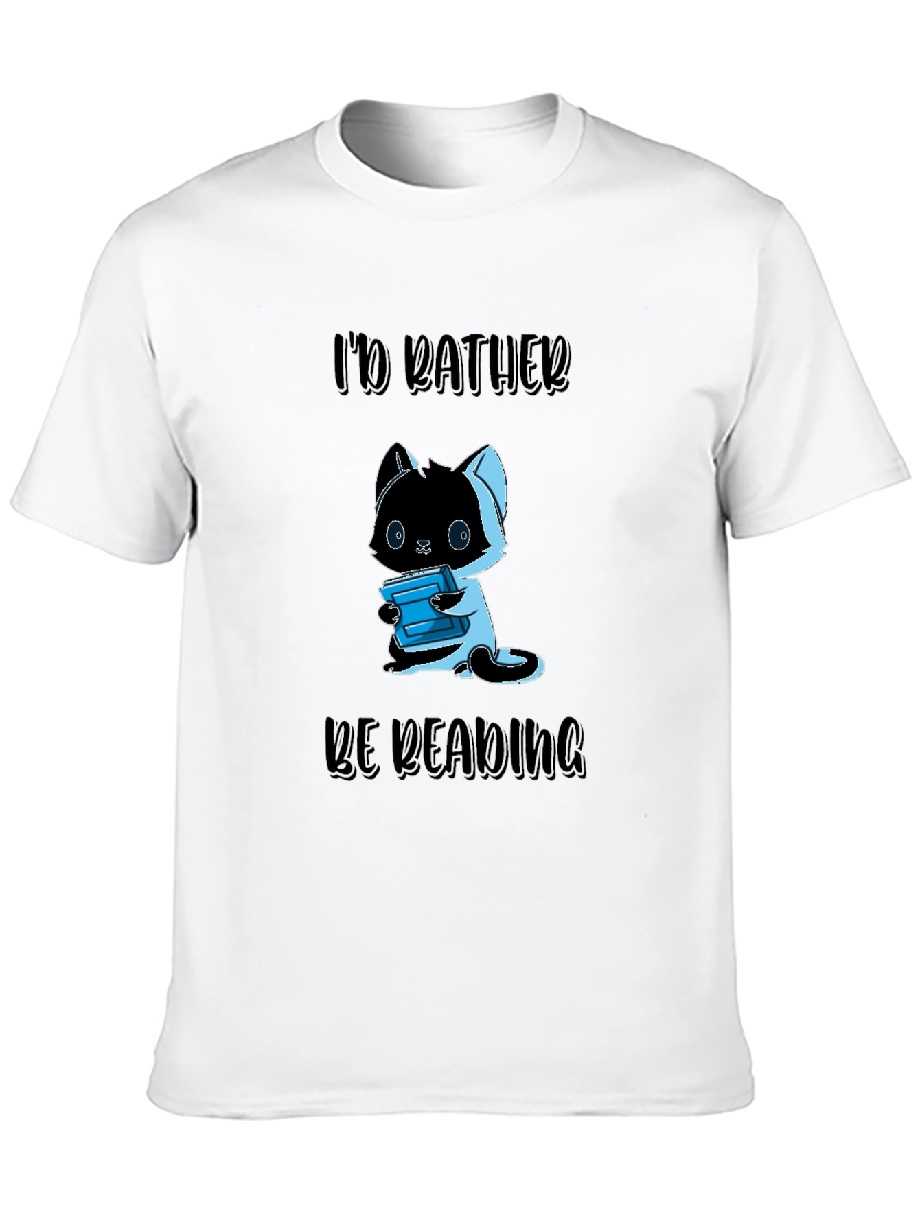Id Rather Be Reading Cat T-Shirt