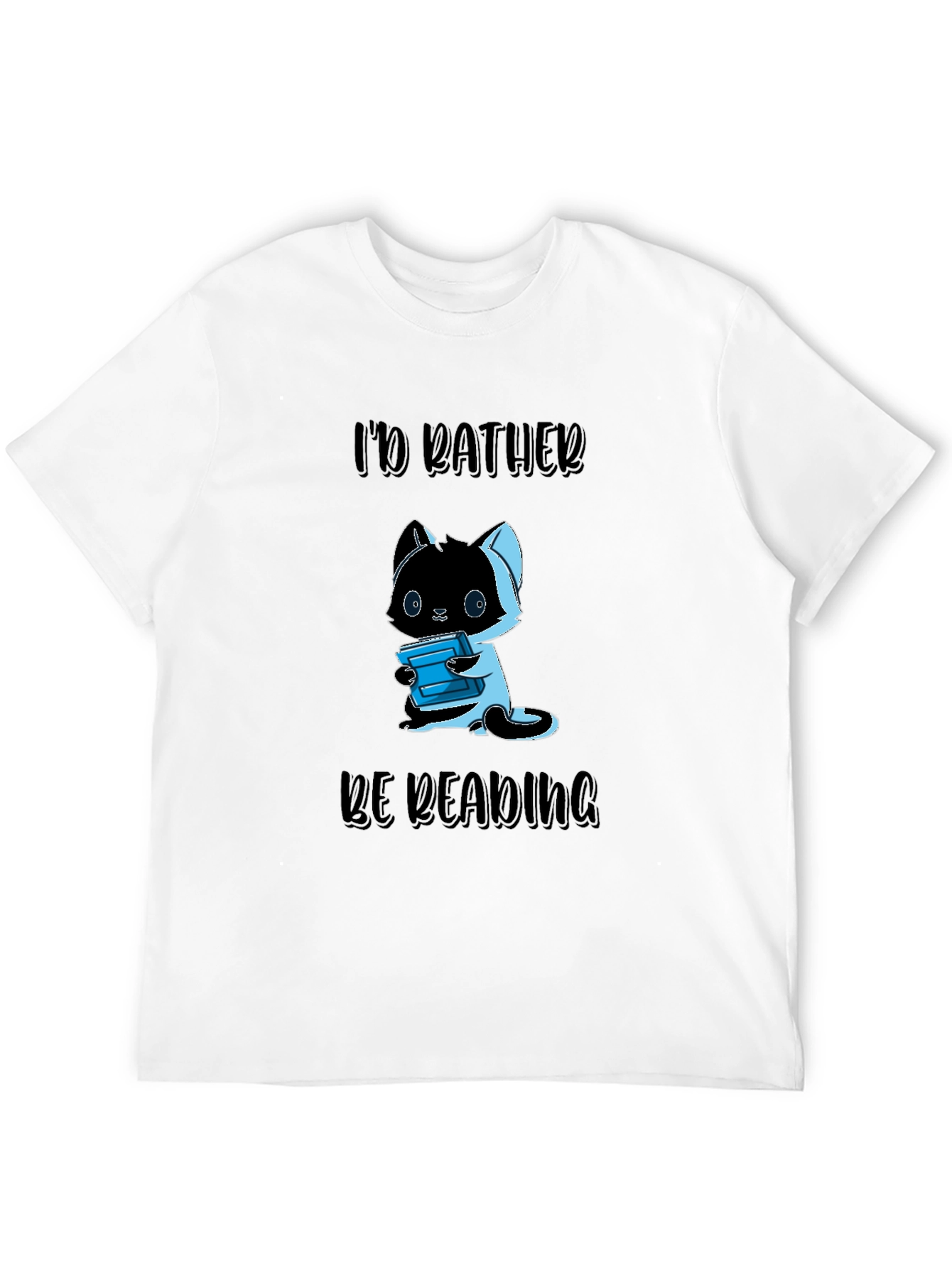 Id Rather Be Reading Cat T-Shirt