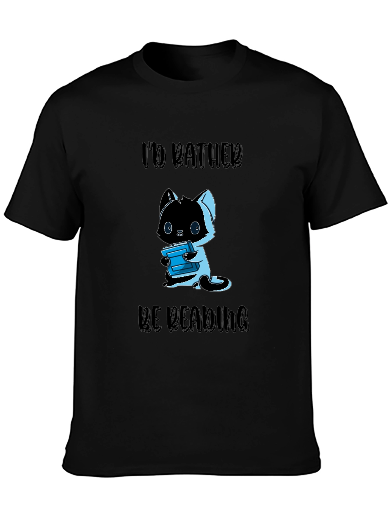 Id Rather Be Reading Cat T-Shirt