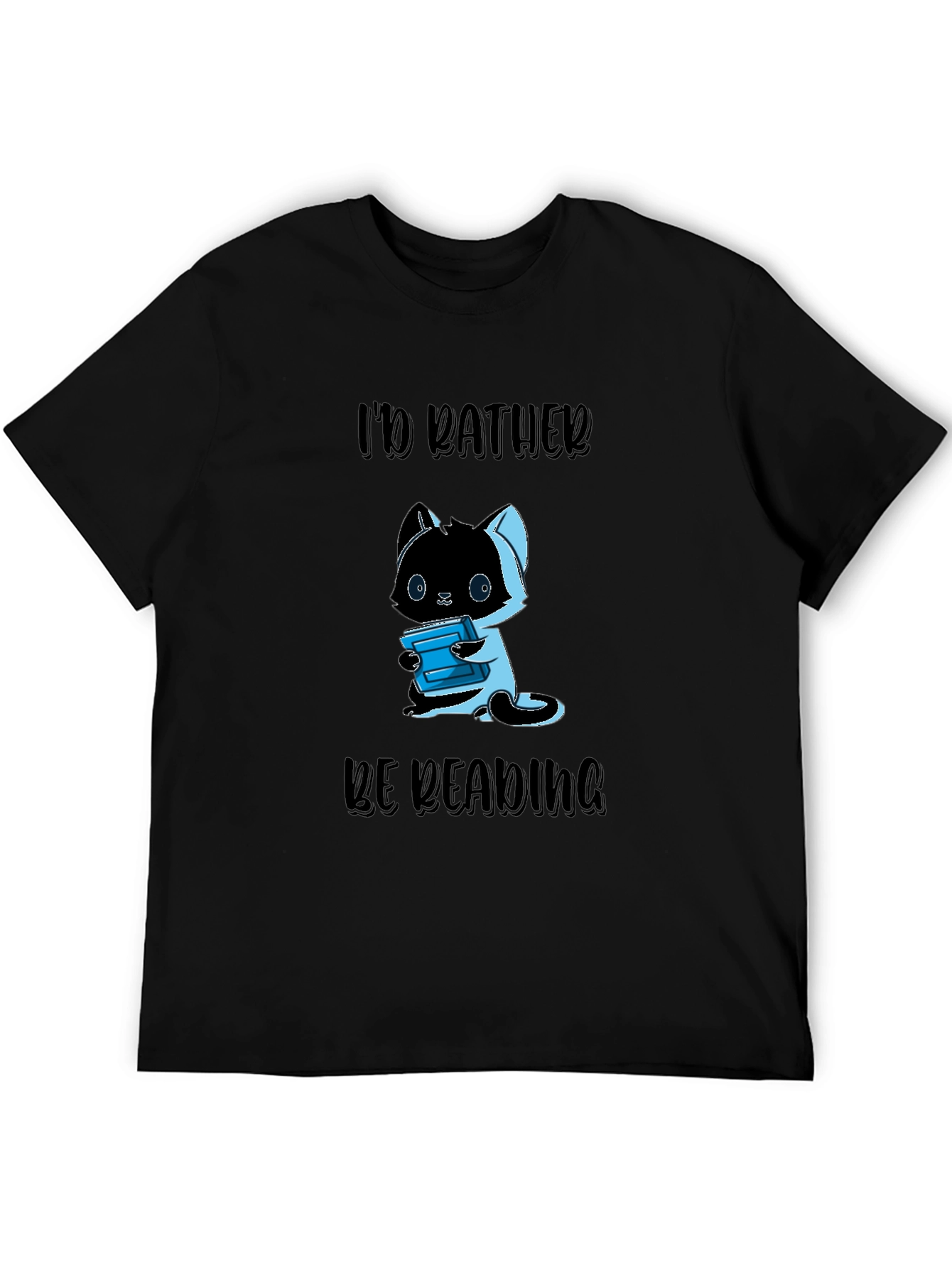 Id Rather Be Reading Cat T-Shirt