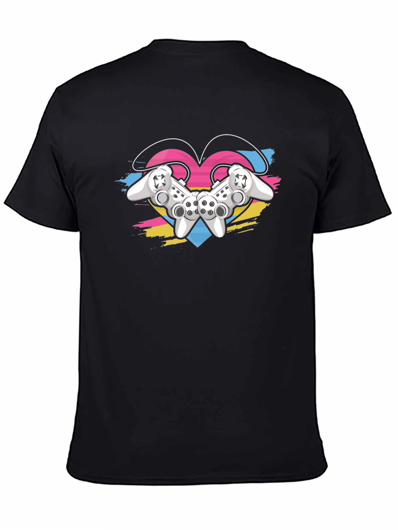 Gamer Love T-Shirt - Controller Heart Design