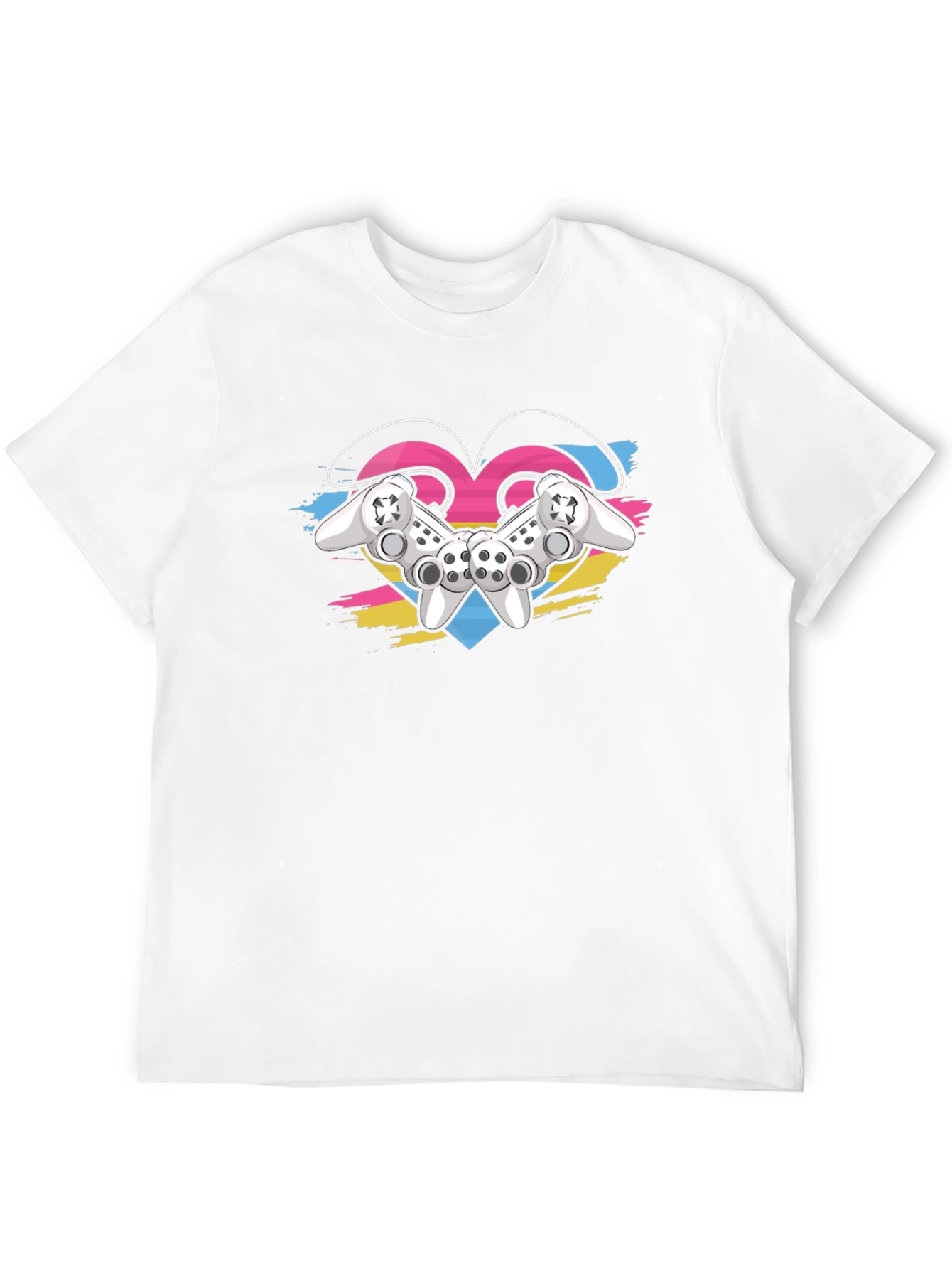 Gamer Love T-Shirt - Controller Heart Design