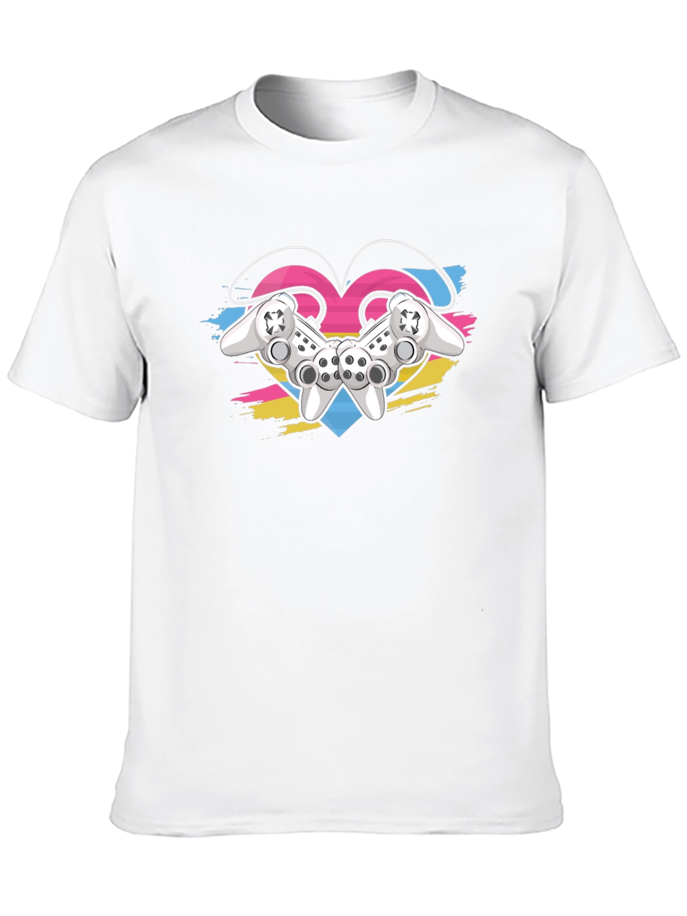 Gamer Love T-Shirt - Controller Heart Design