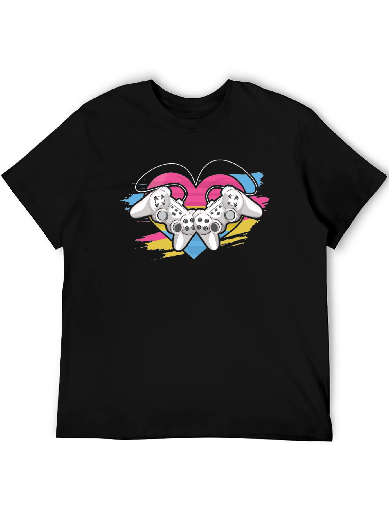 Gamer Love T-Shirt - Controller Heart Design