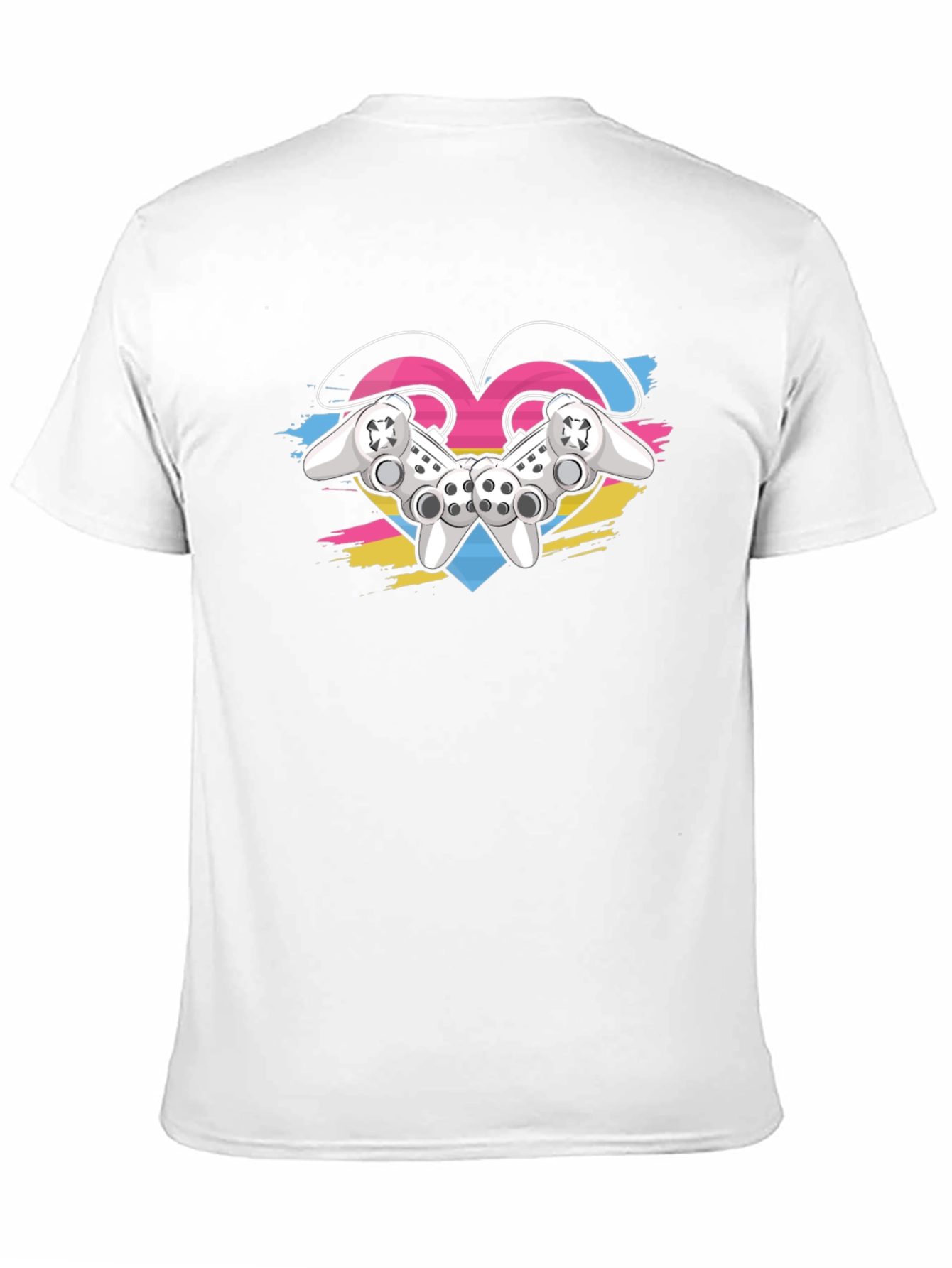 Gamer Love T-Shirt - Controller Heart Design
