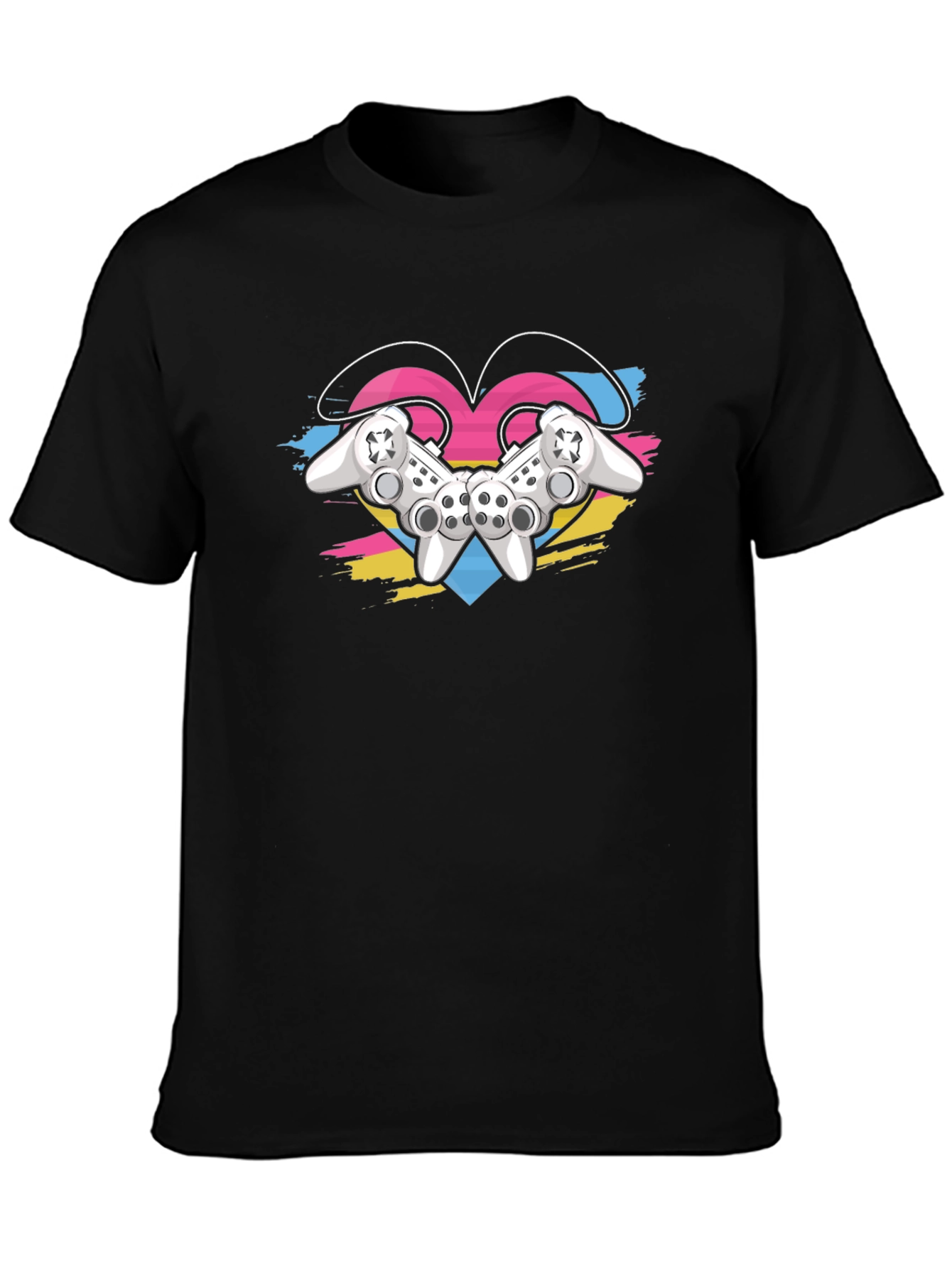 Gamer Love T-Shirt - Controller Heart Design