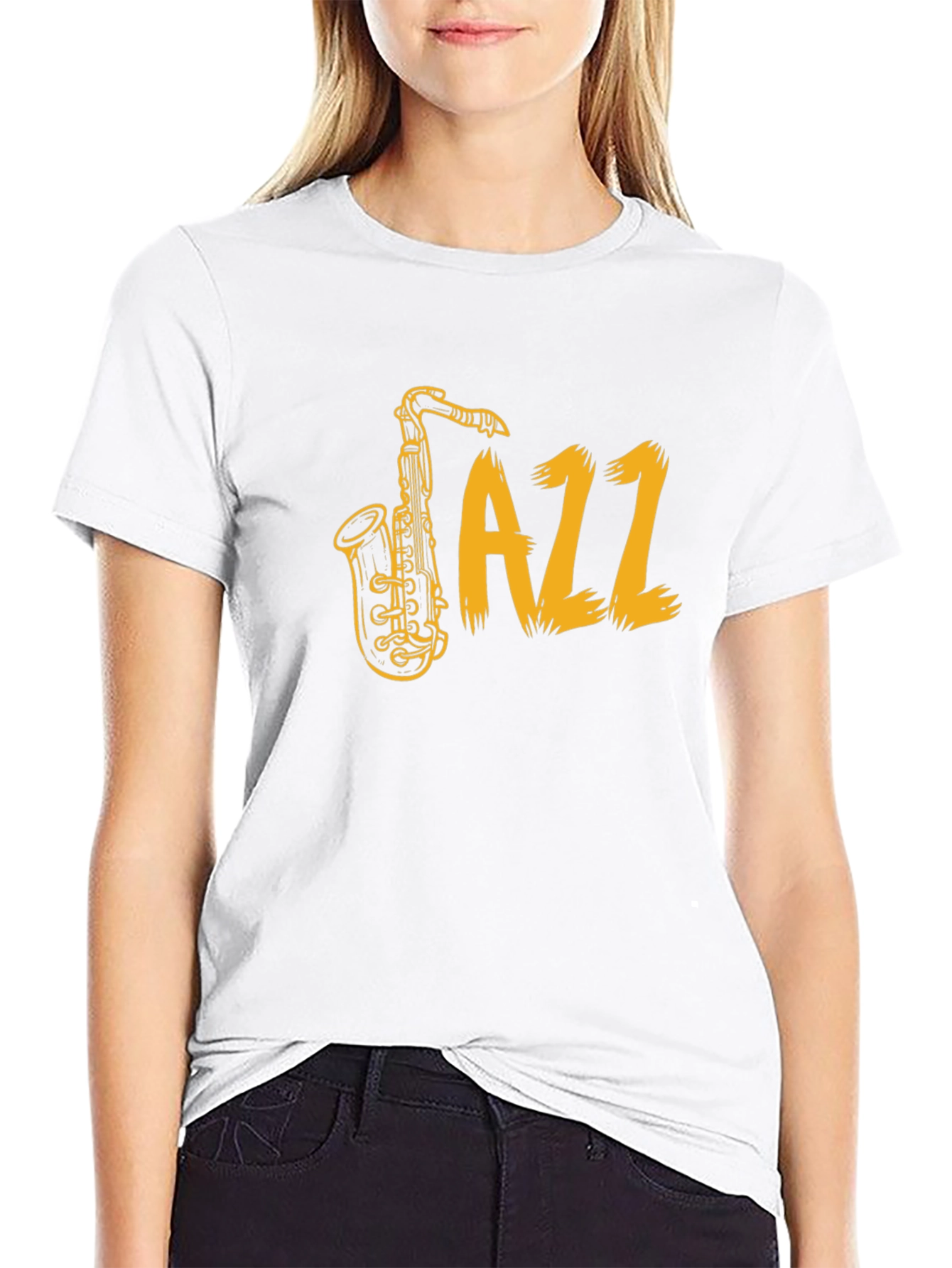 Jazz Saxophone Graphic T-Shirt - Classic Music Tee