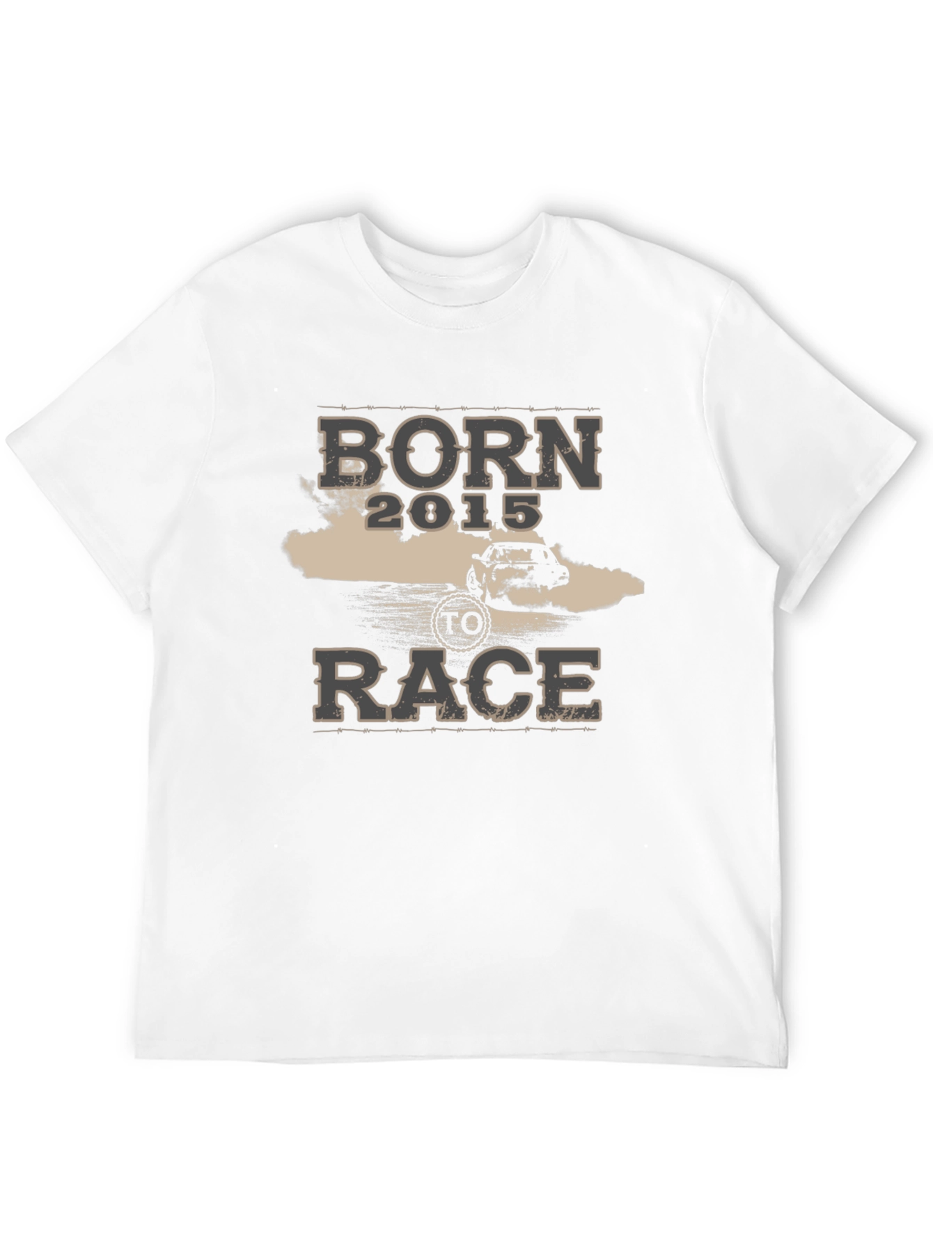 Born 2015 To Race Black T-Shirt
