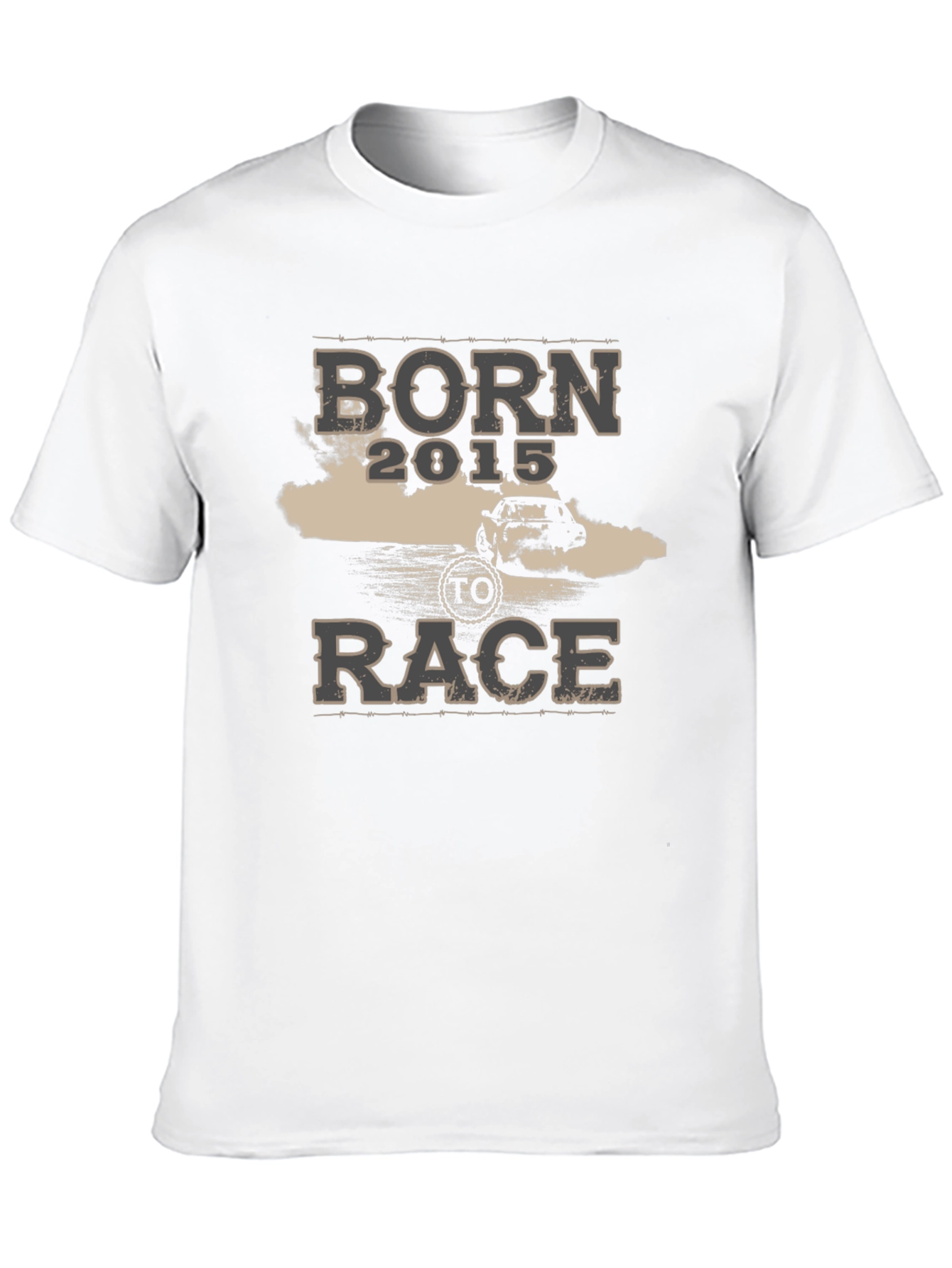 Born 2015 To Race Black T-Shirt