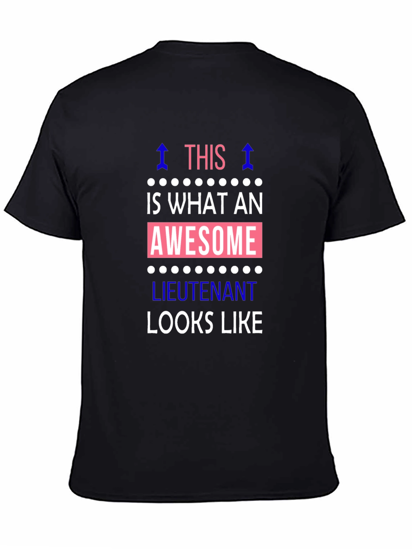 Awesome Lieutenant Graphic Tee - Black Cotton T-Shirt