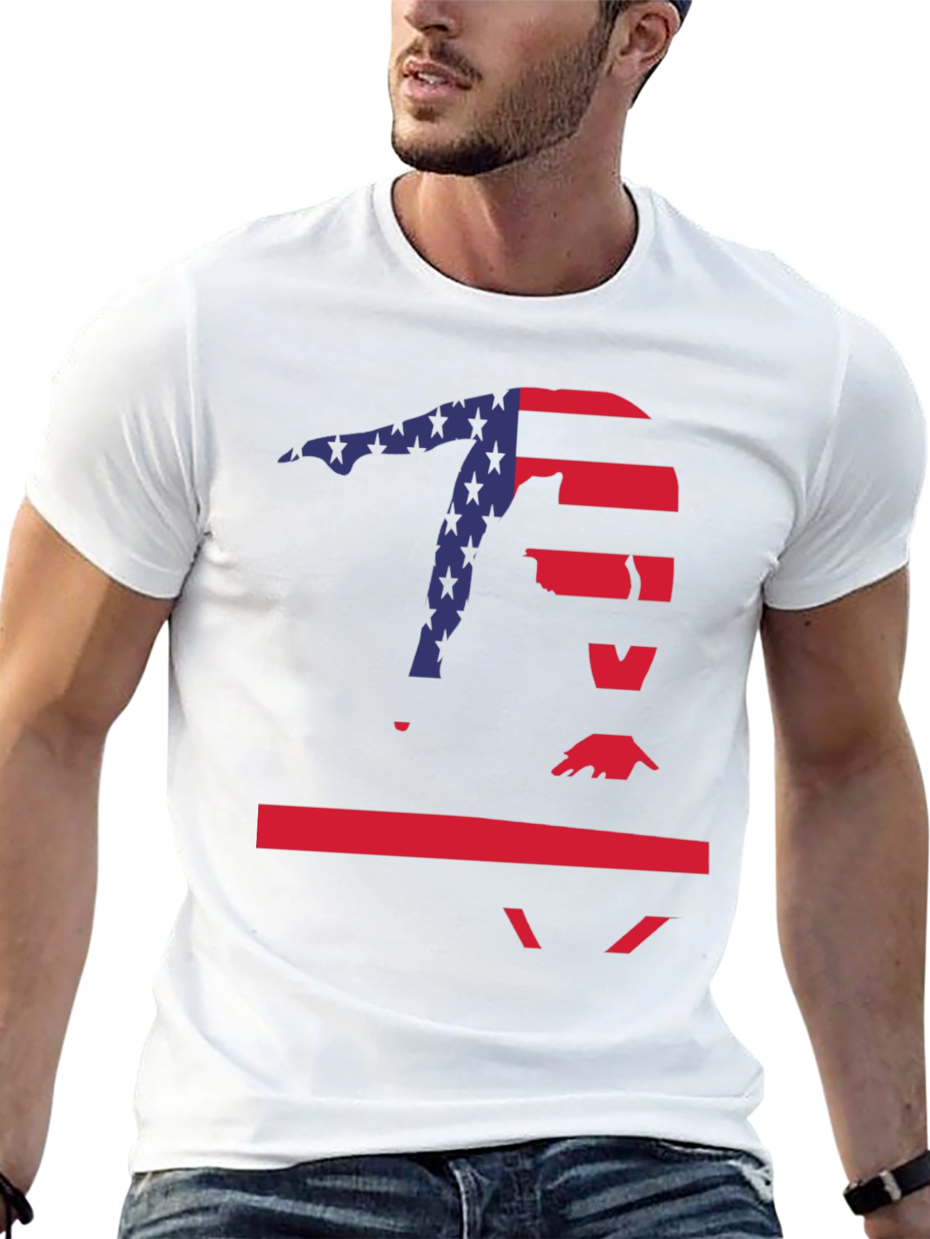 Gymnast USA Flag T-Shirt