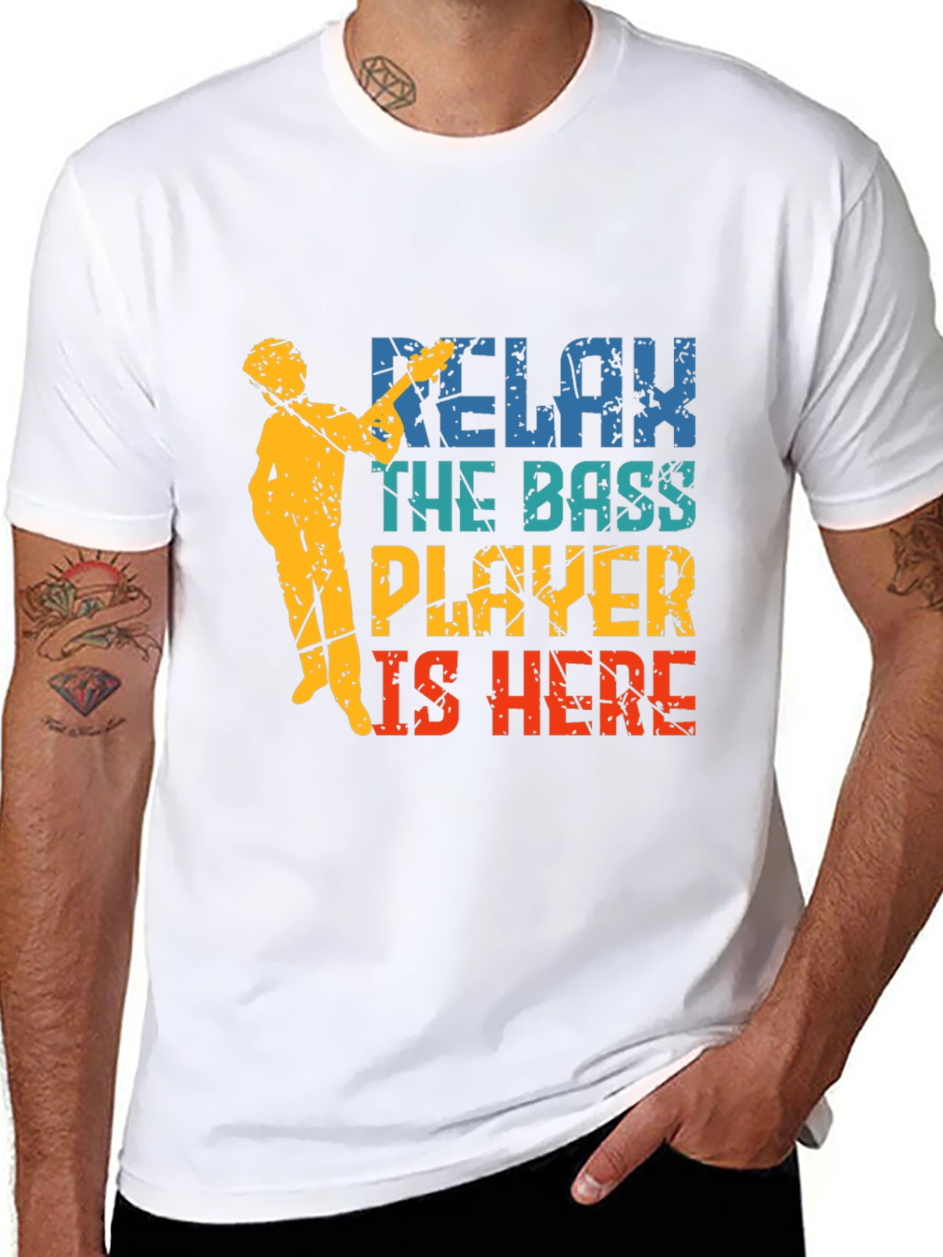 Relax The Bass Player Is Here Graphic T-Shirt