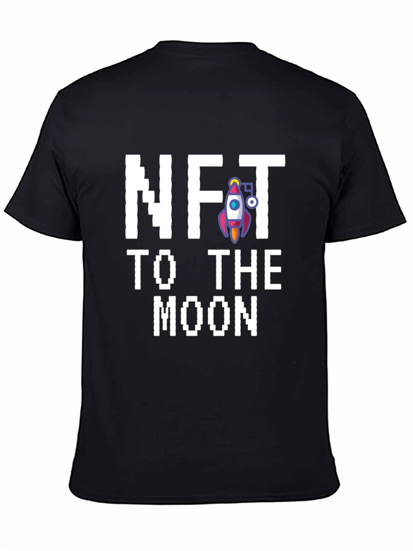 NFT to the Moon Graphic Tee - Black