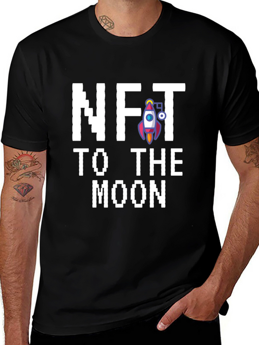 NFT to the Moon Graphic Tee - Black