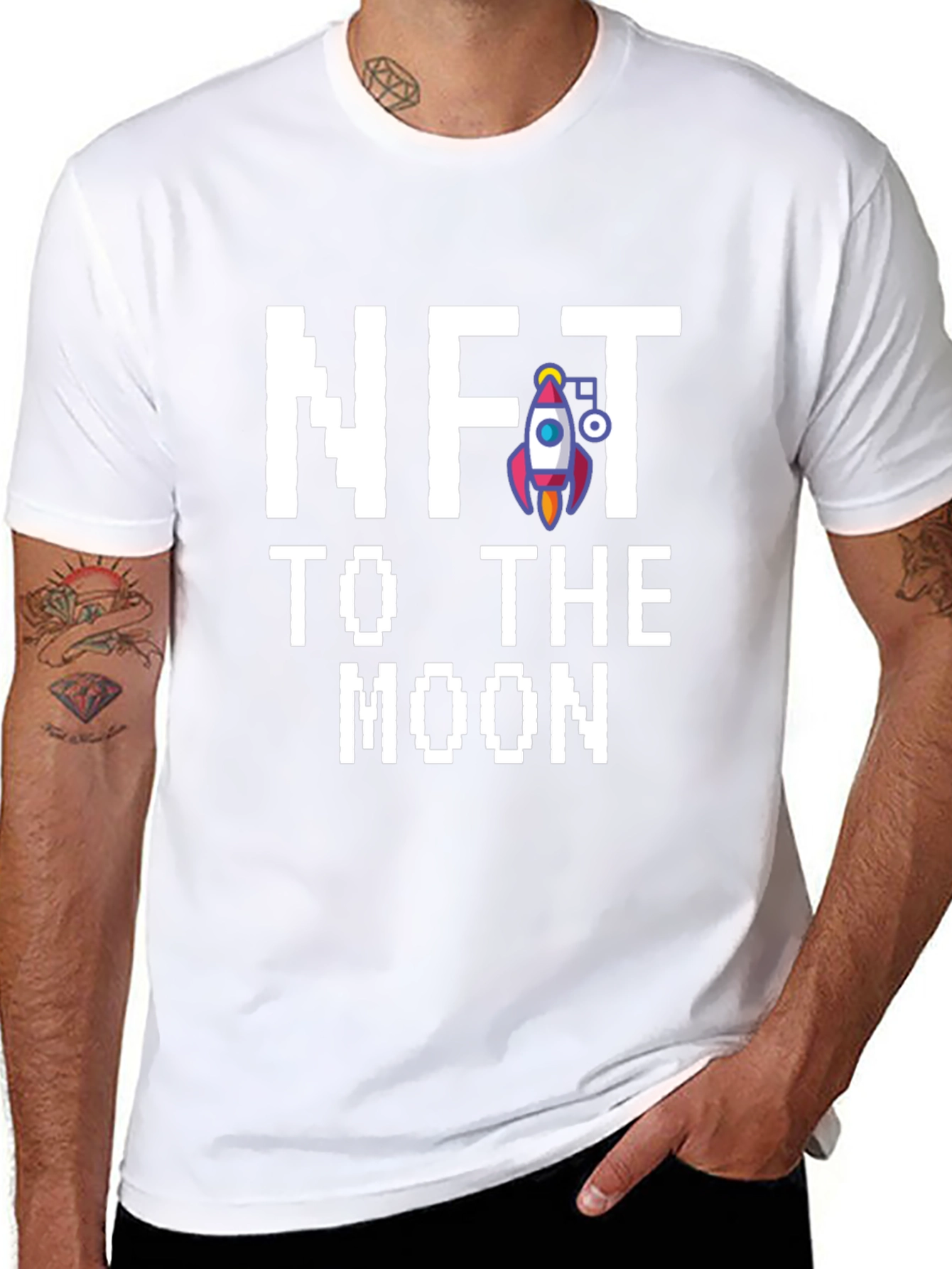NFT to the Moon Graphic Tee - Black