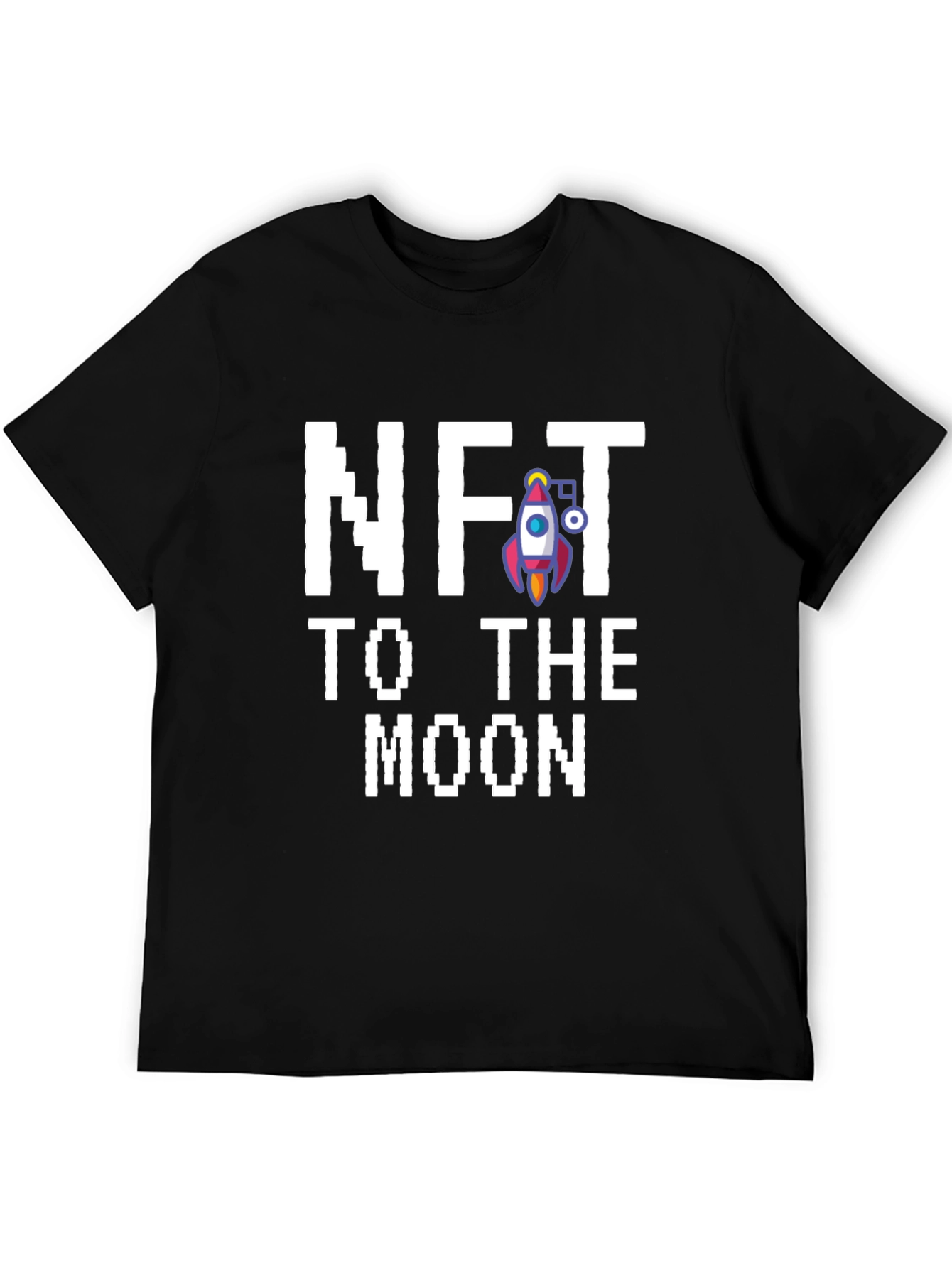 NFT to the Moon Graphic Tee - Black
