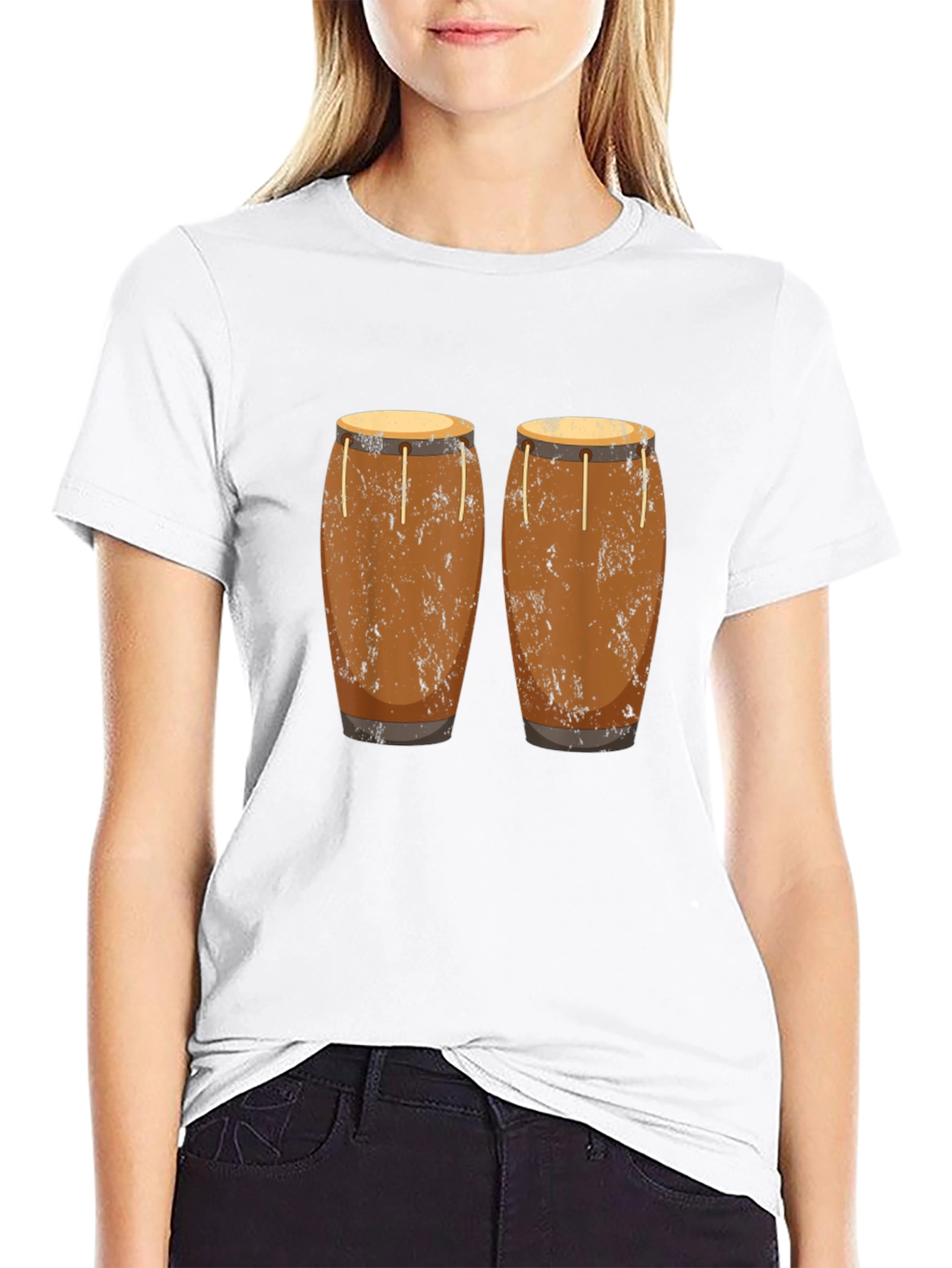 Conga Drum Graphic Tee - Music Lover Shirt
