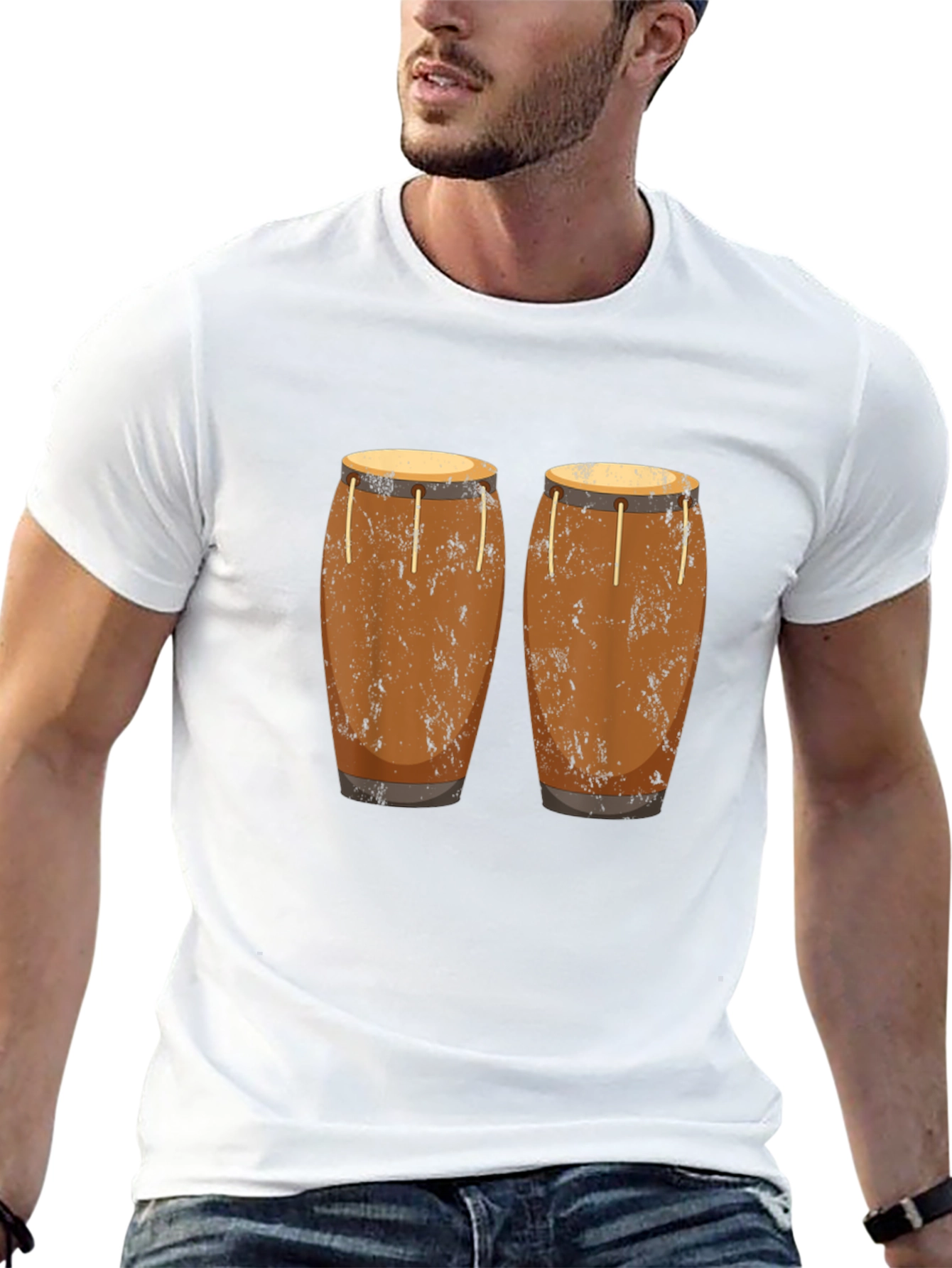 Conga Drum Graphic Tee - Music Lover Shirt