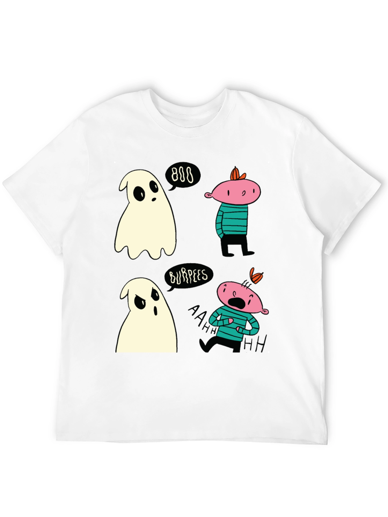 Ghost Burpees T-Shirt Spooky Halloween Workout Tee