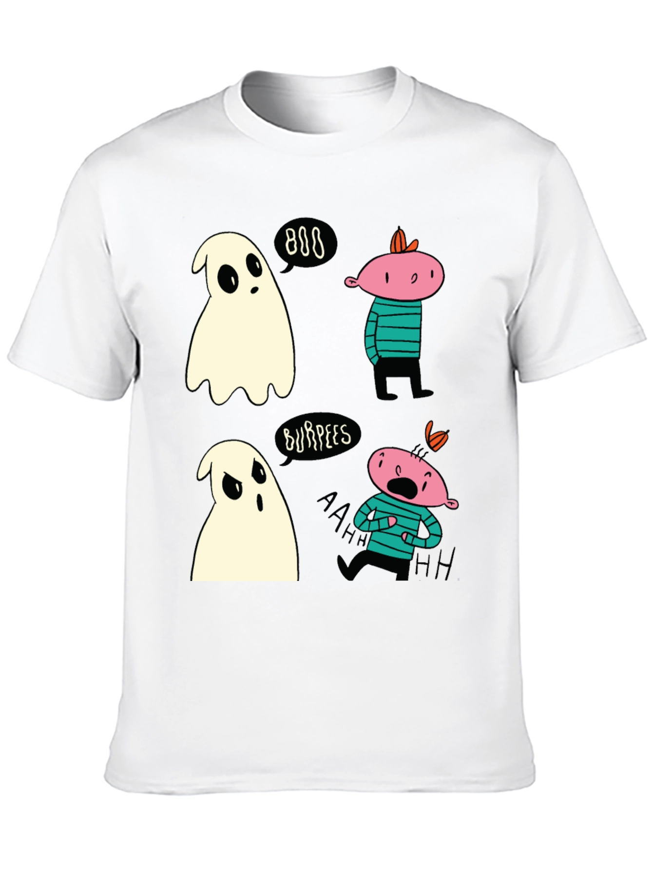 Ghost Burpees T-Shirt Spooky Halloween Workout Tee