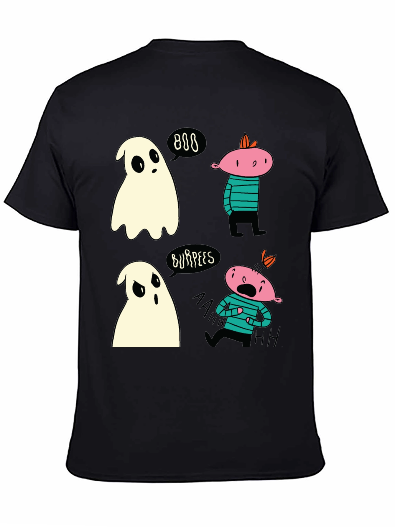 Ghost Burpees T-Shirt Spooky Halloween Workout Tee