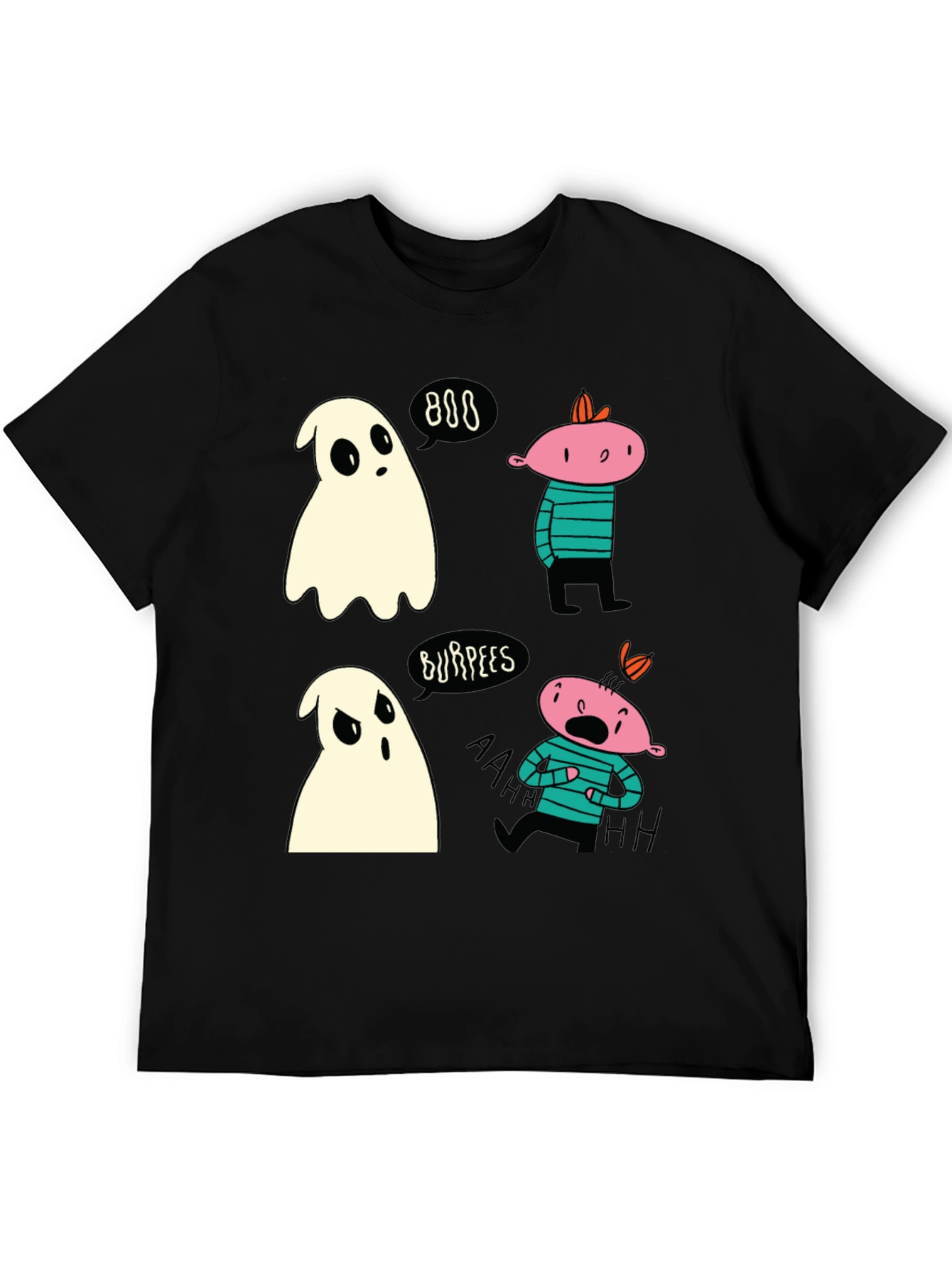 Ghost Burpees T-Shirt Spooky Halloween Workout Tee