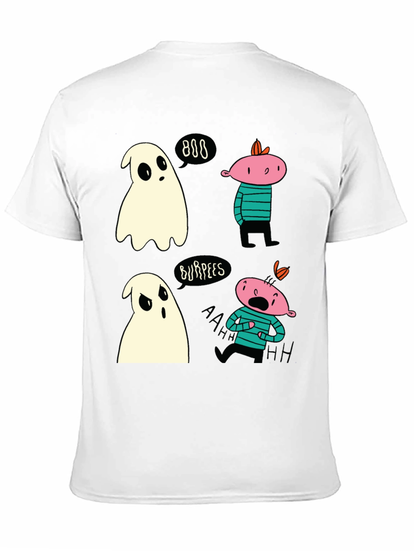 Ghost Burpees T-Shirt Spooky Halloween Workout Tee