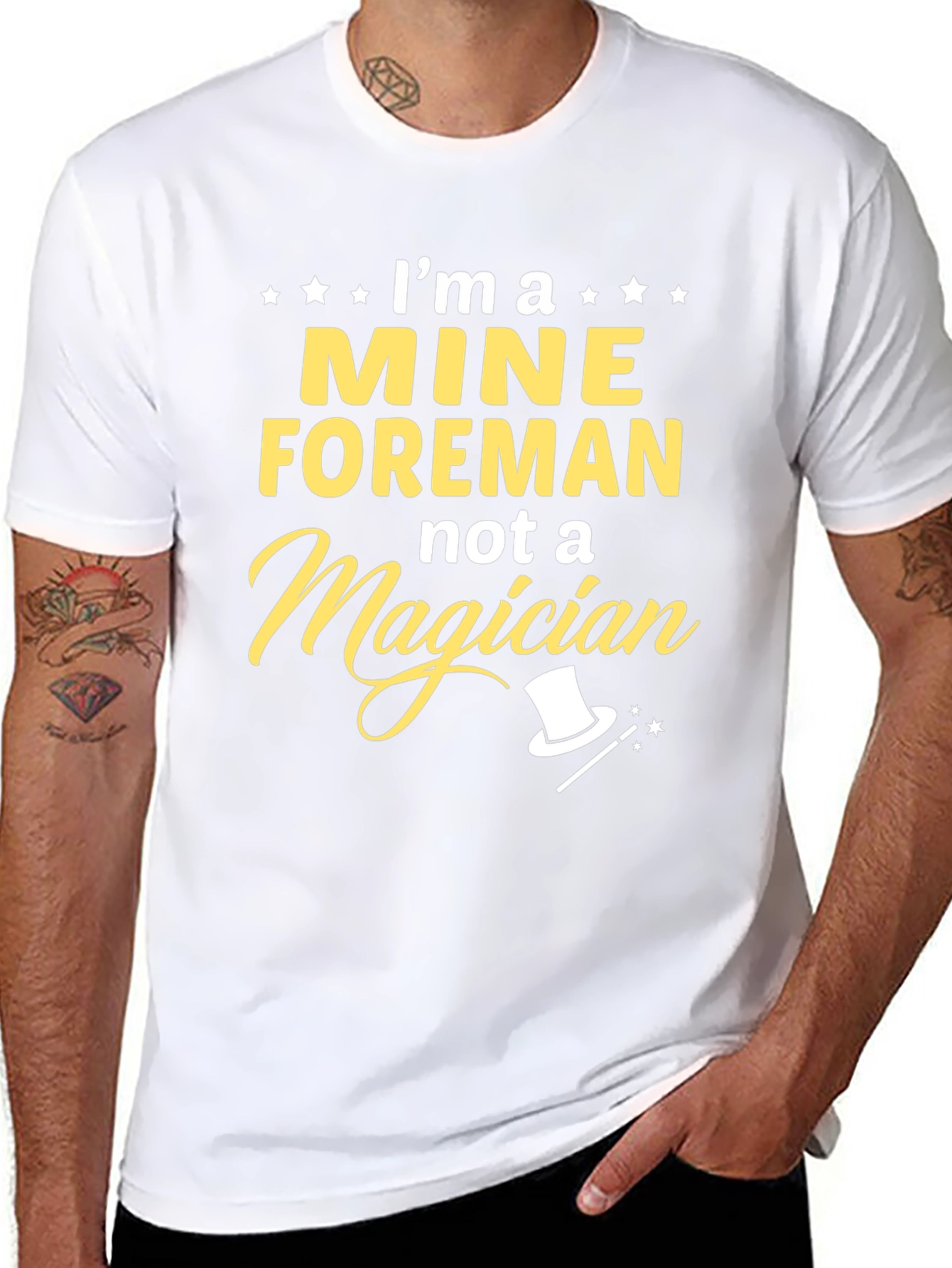 Mine Foreman Not a Magician Graphic T-Shirt
